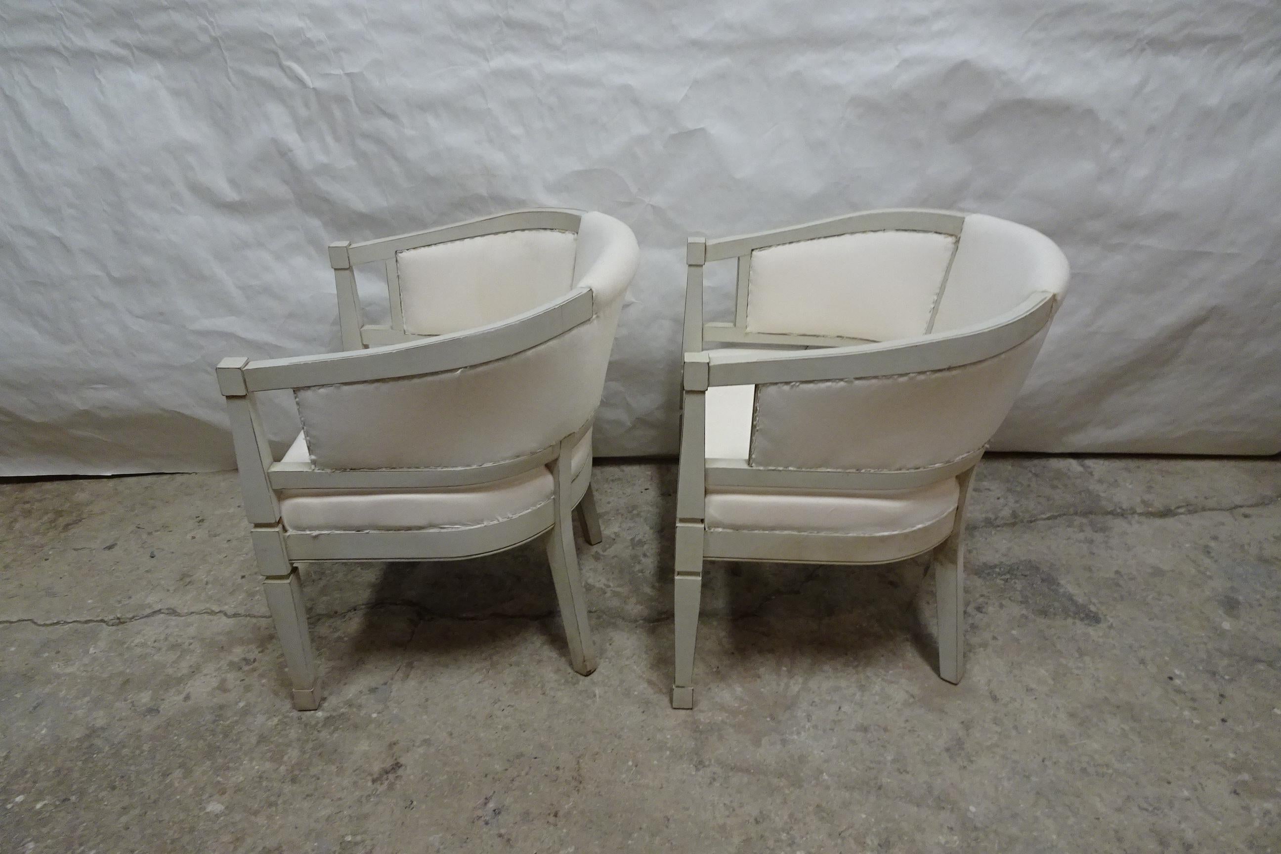 Swedish Gustavian Style Berger Chairs For Sale 1