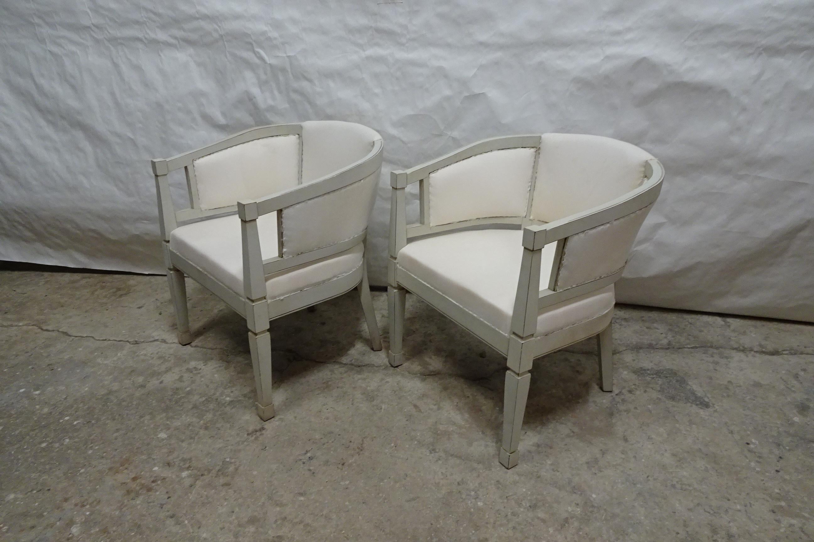 Swedish Gustavian Style Berger Chairs For Sale 2
