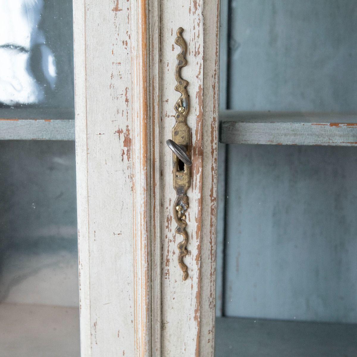 Armario Sueco de Estilo Gustaviano con Puertas de Cristal, hacia 1860 1
