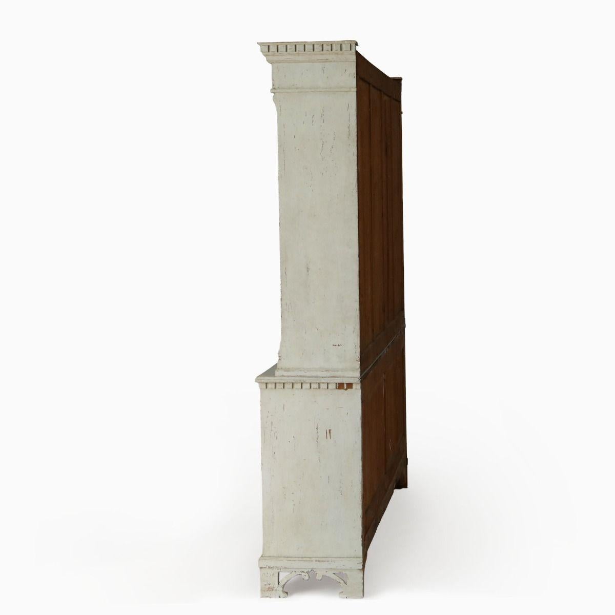 Armario Sueco de Estilo Gustaviano con Puertas de Cristal, hacia 1860 3