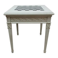 Table d'échecs suédoise de style gustavien