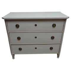 Antique Swedish Gustavian Style Chest Of Drawers