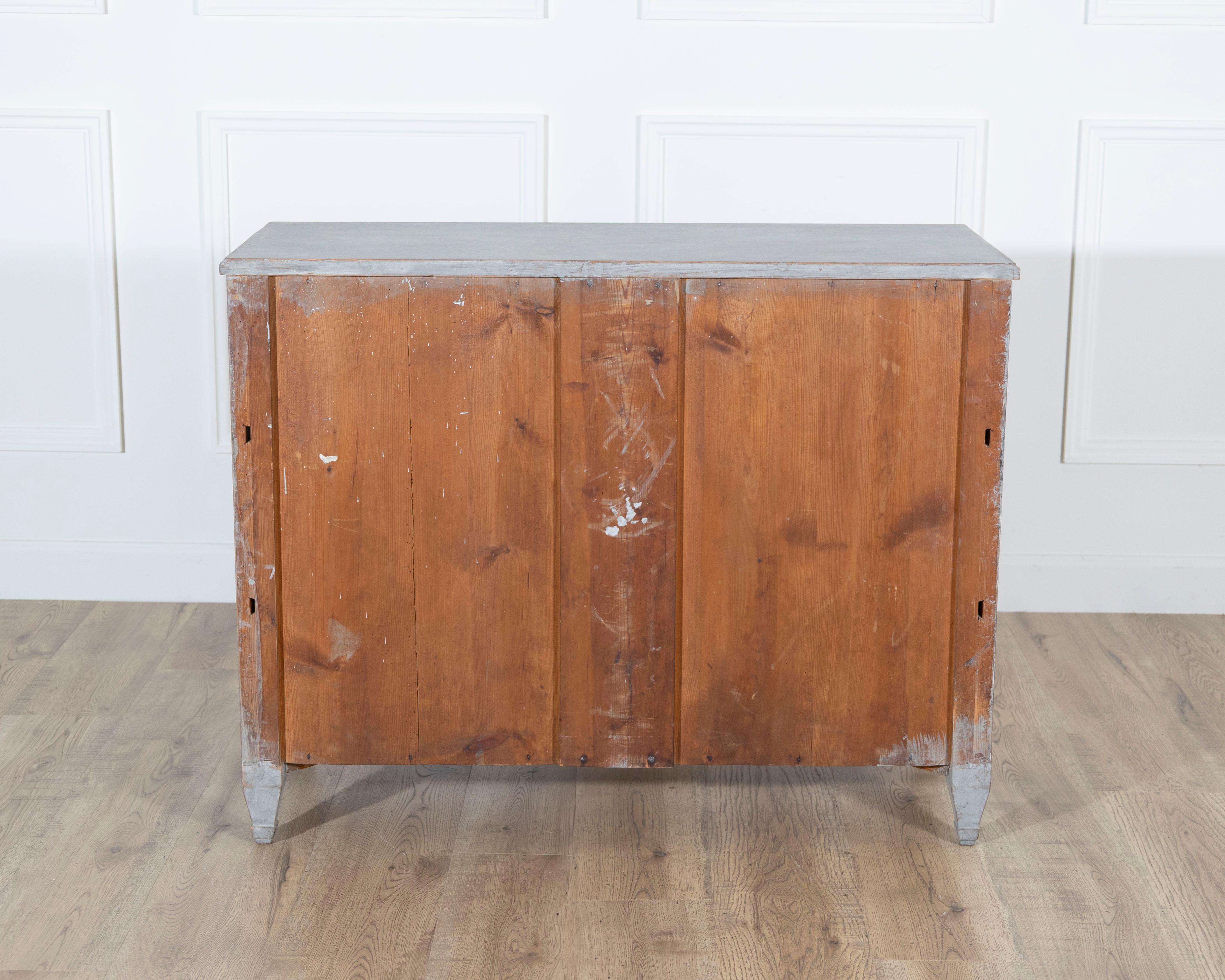 Cassettiera svedese in stile gustaviano in due tonalità di grigio, CIRCA 1880 in vendita 2