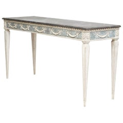 gustavian console table Swedish Gustavian Style Console Table, 1840-1860