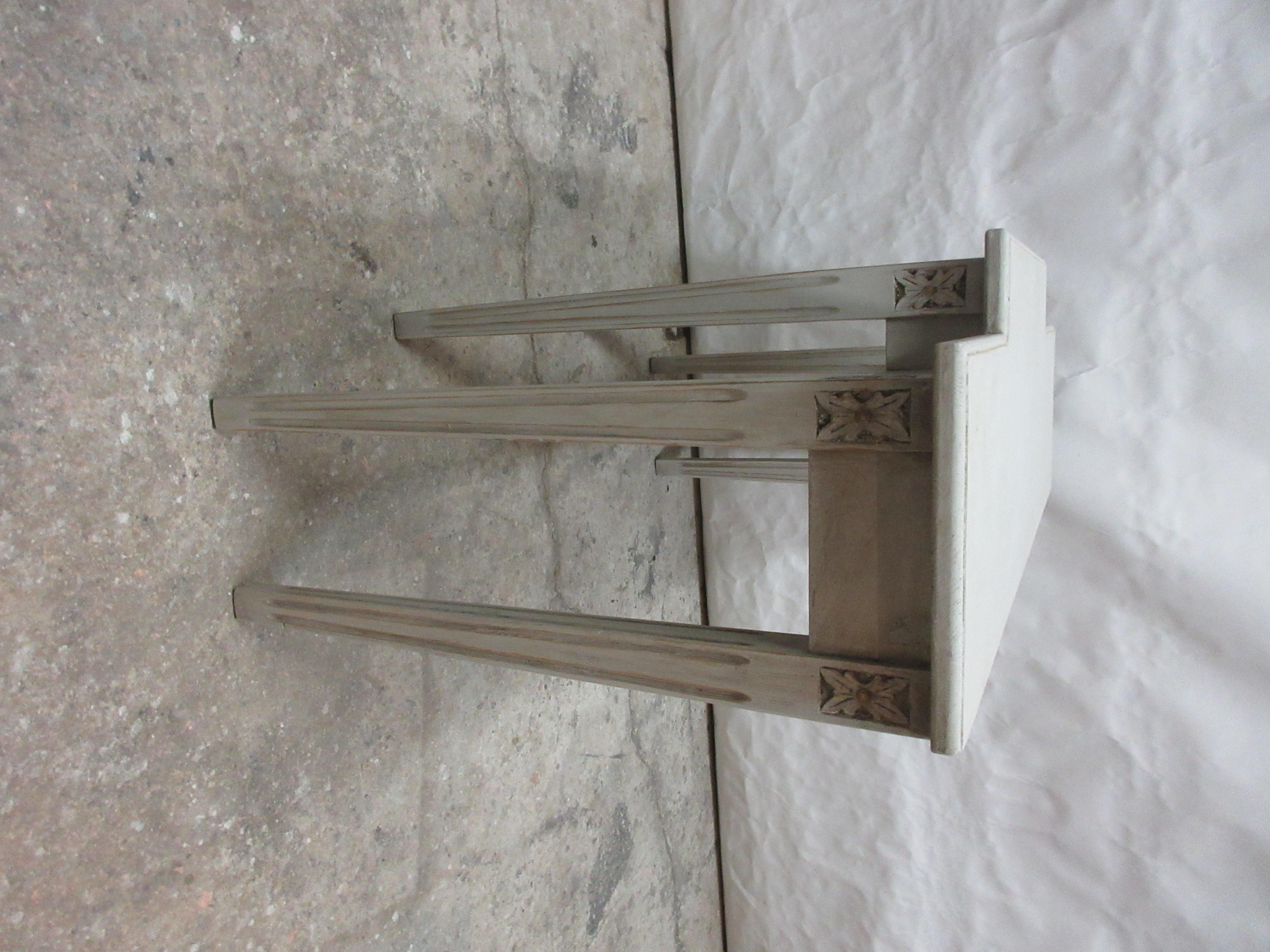 Contemporary Swedish Gustavian Style Console Table For Sale