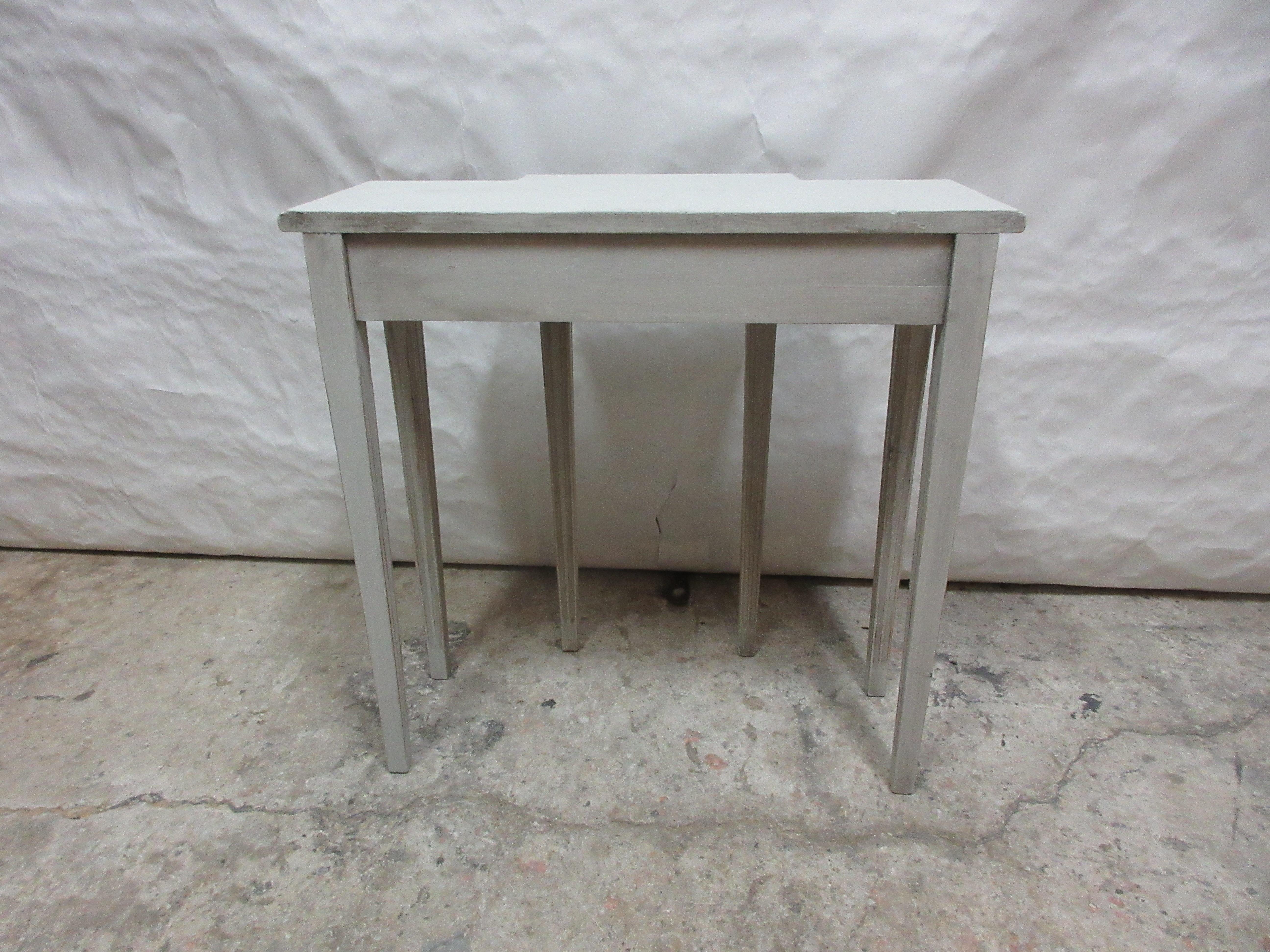 Wood Swedish Gustavian Style Console Table For Sale