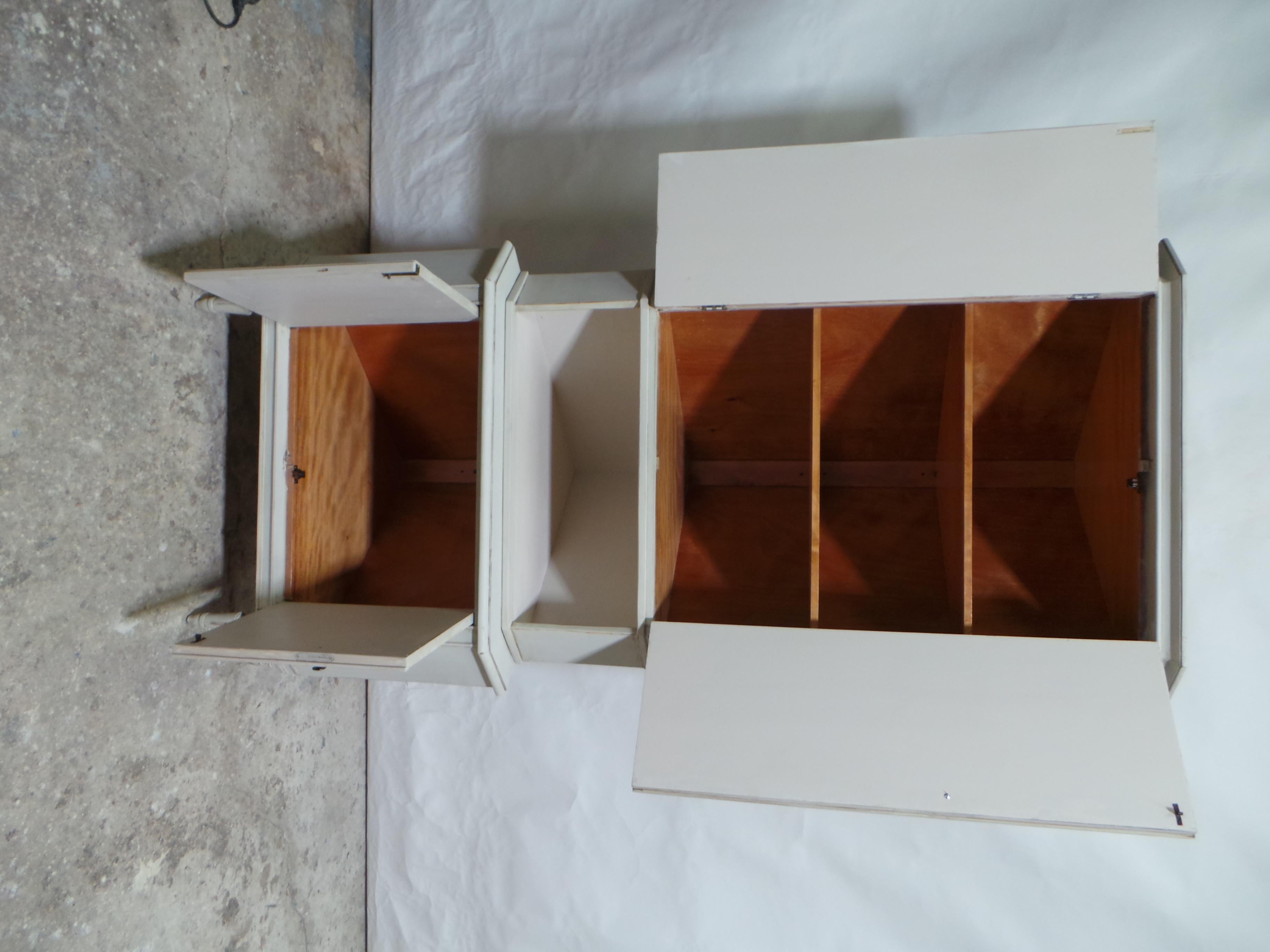 Mid-20th Century Swedish Gustavian Style Corner Cabinet 4 Door For Sale