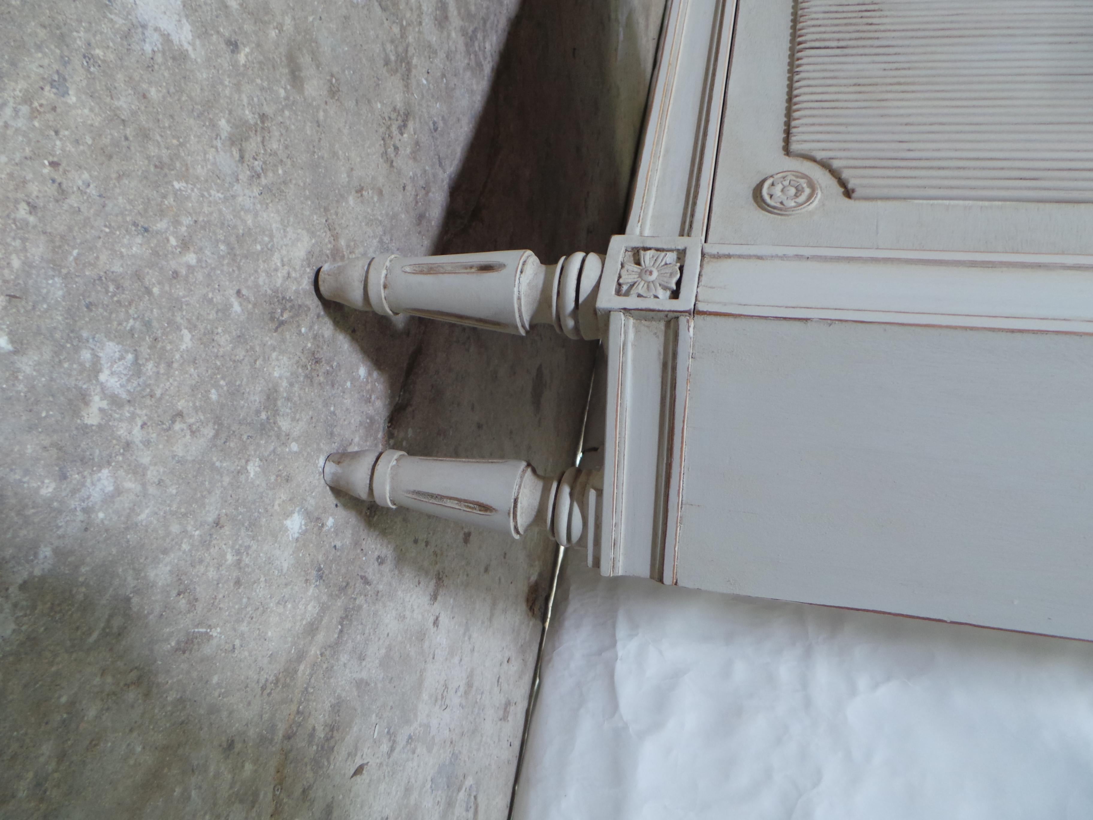 Swedish Gustavian Style Corner Cabinet 4 Door For Sale 3