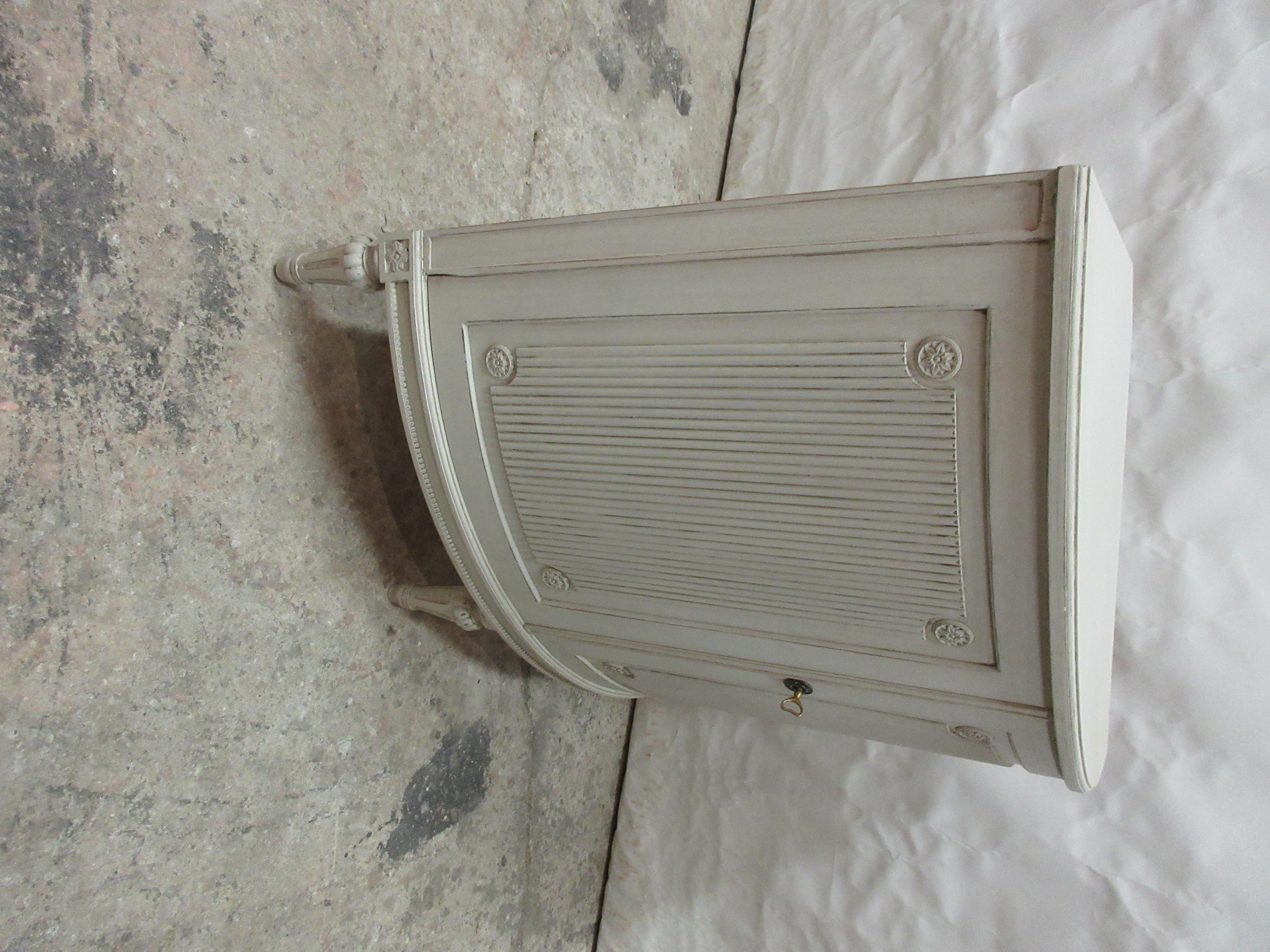 Swedish Gustavian Style Corner Cabinet 1