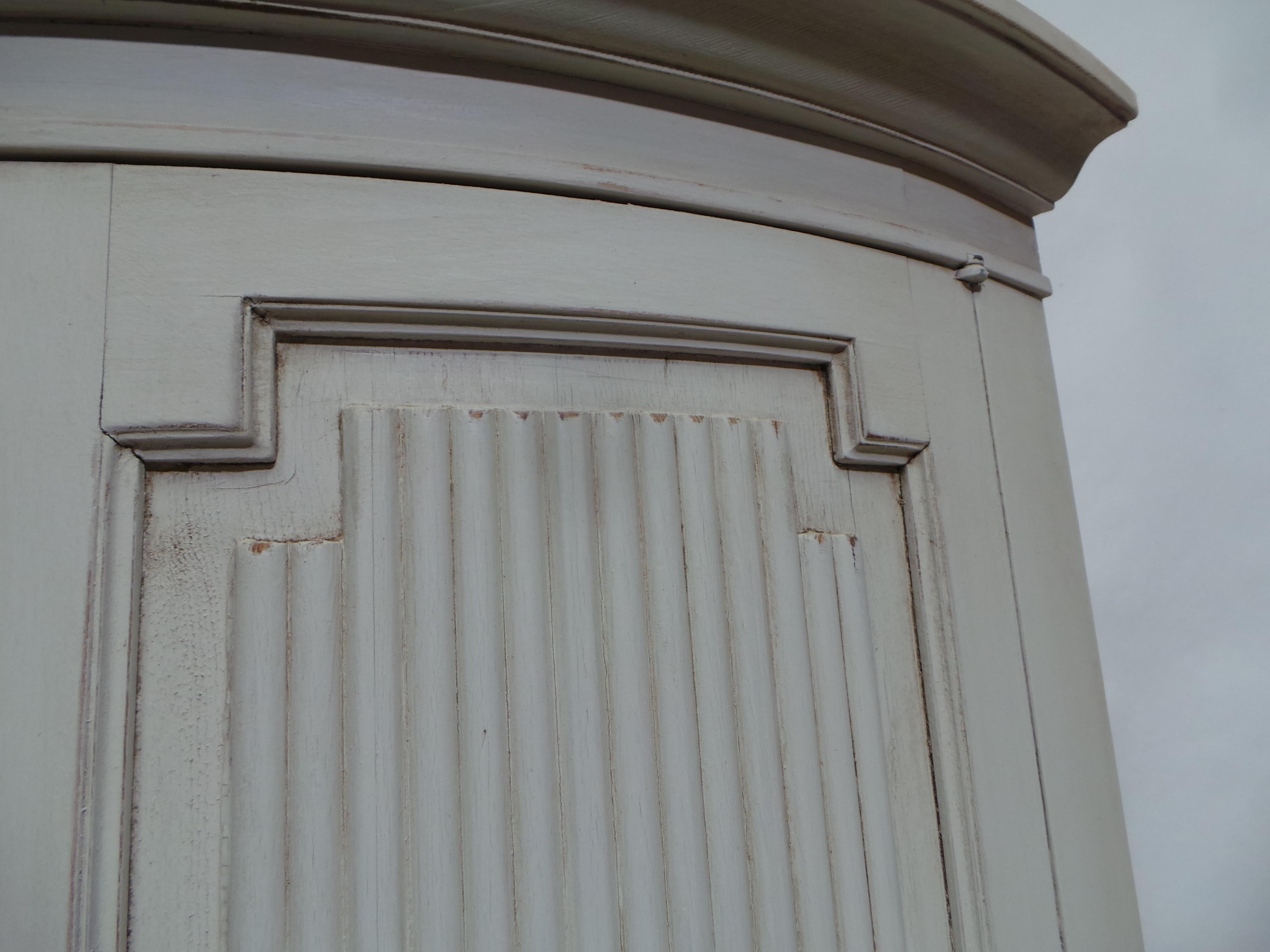 Swedish Gustavian Style Corner Cabinet 3