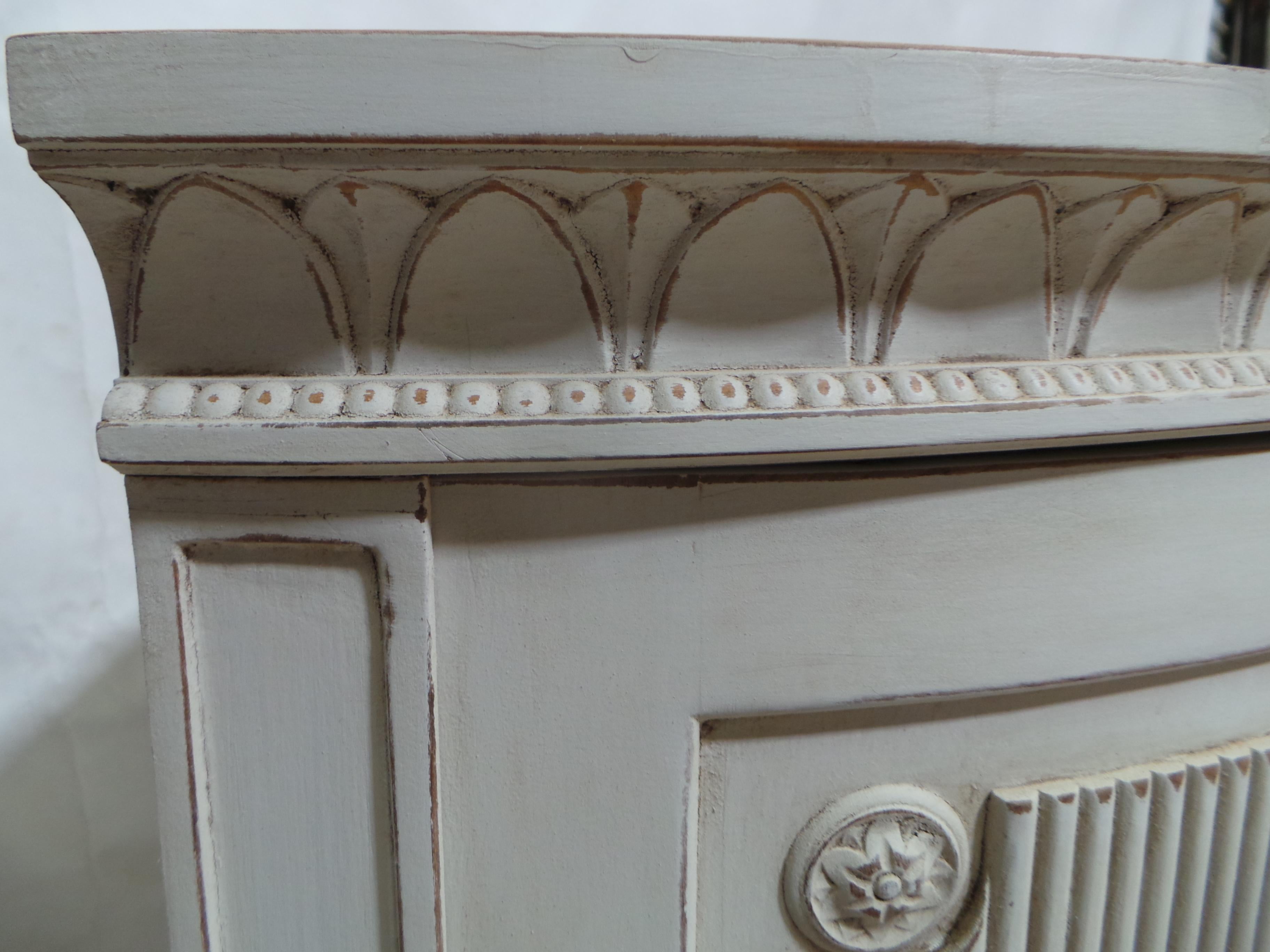 Swedish Gustavian Style Corner Cabinet For Sale 3