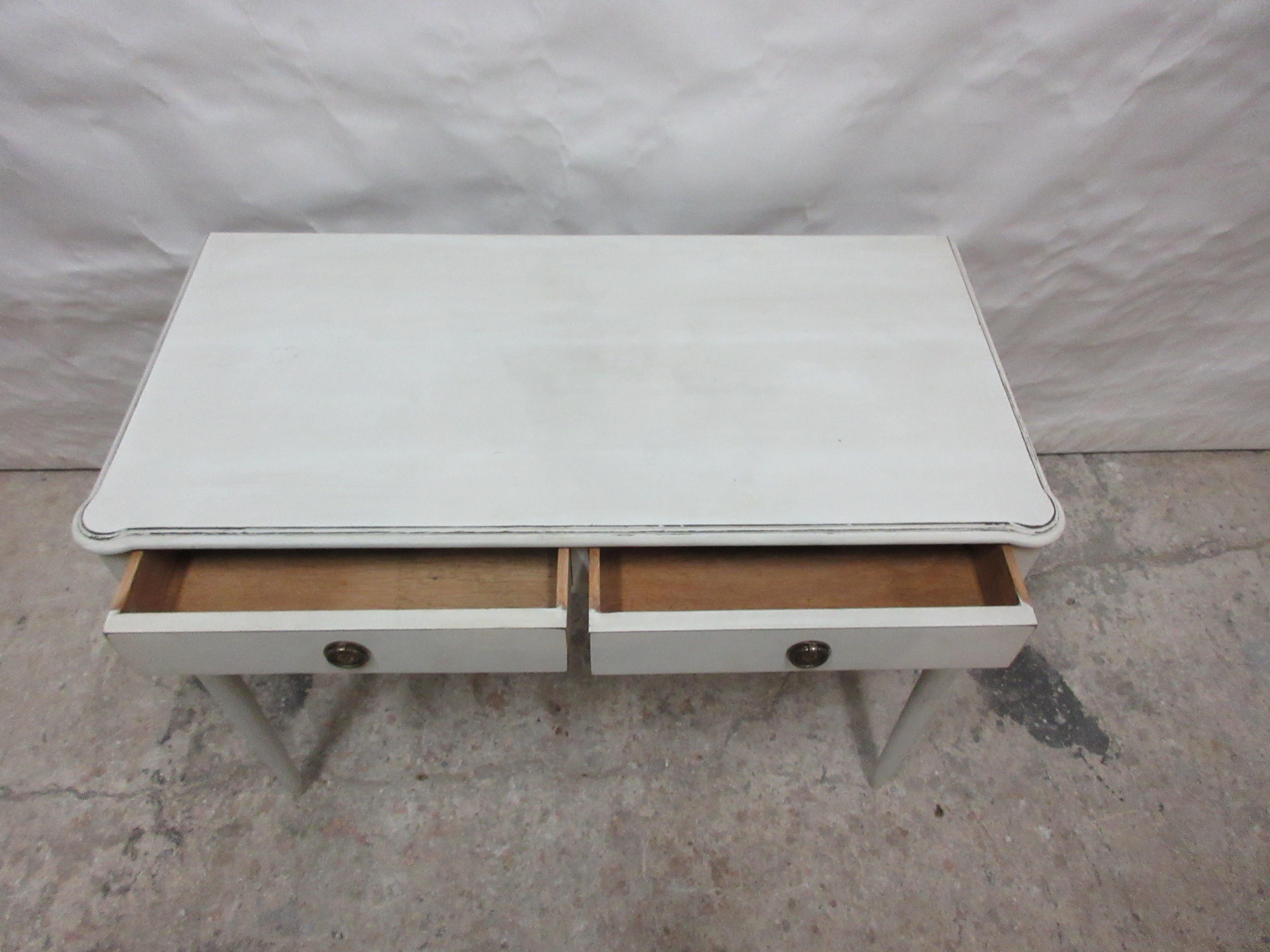 Wood Swedish Gustavian Style Desk 