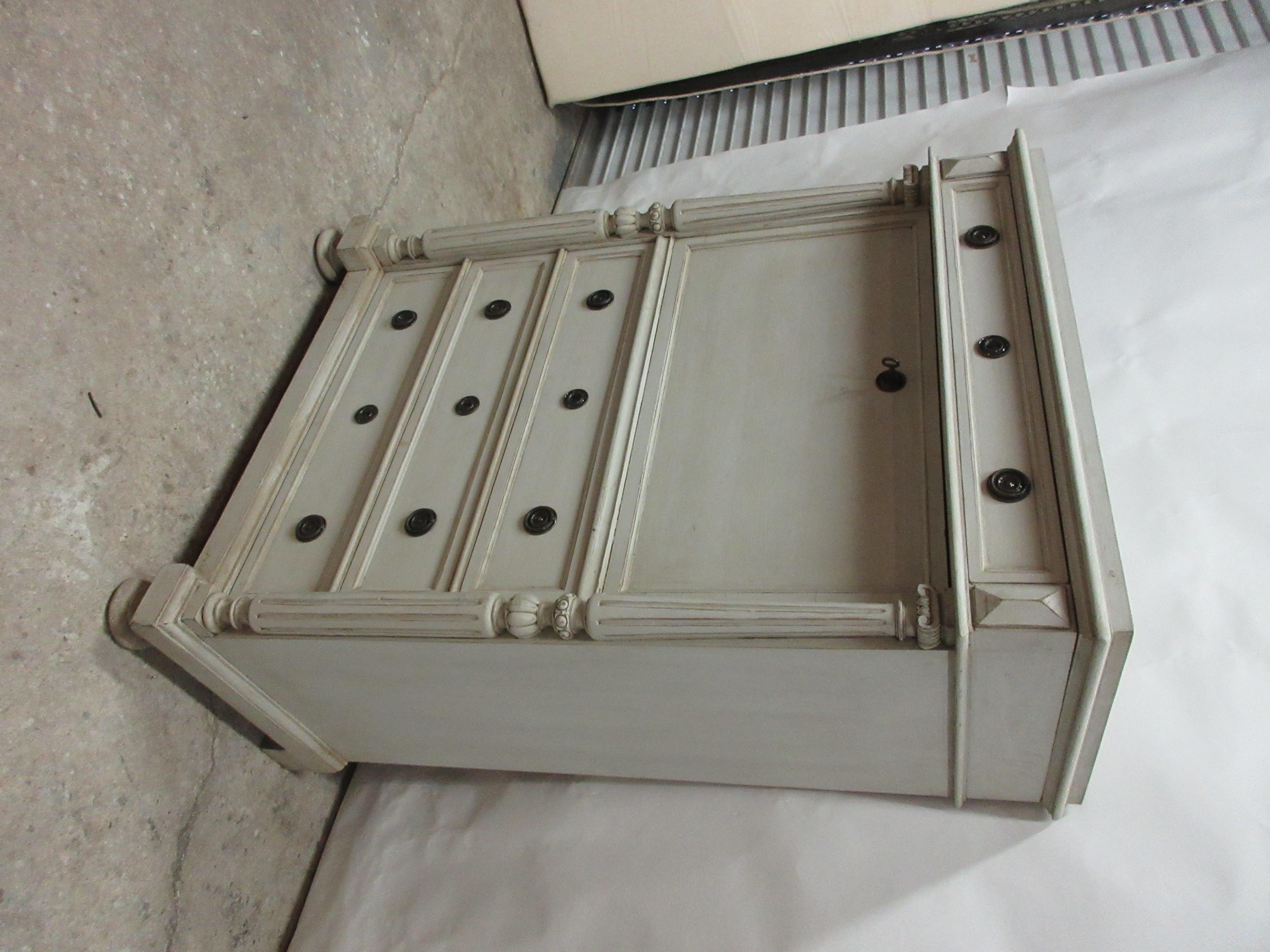 Swedish Gustavian Style Drop Front Desk 4
