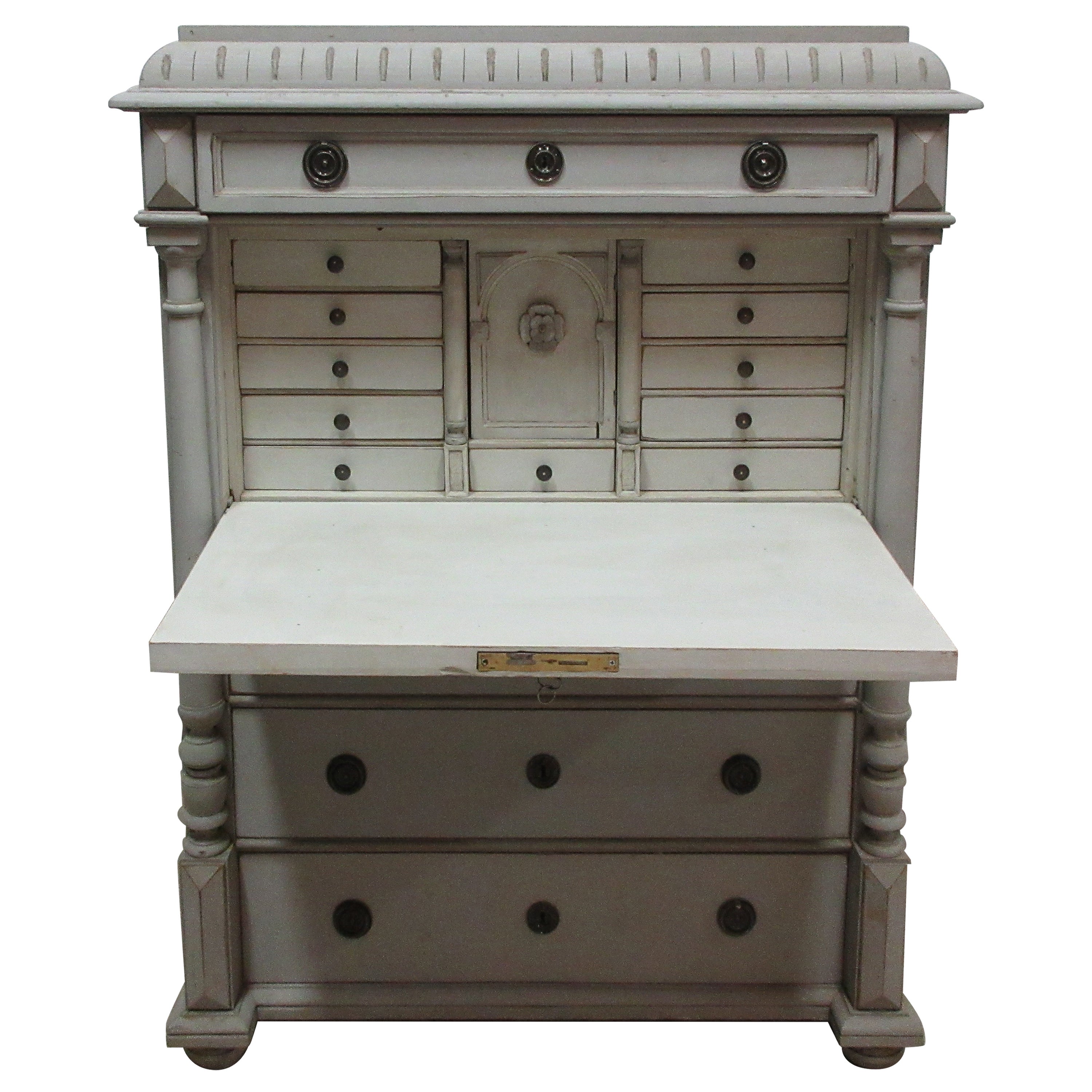 Swedish Gustavian Style Drop Front Desk