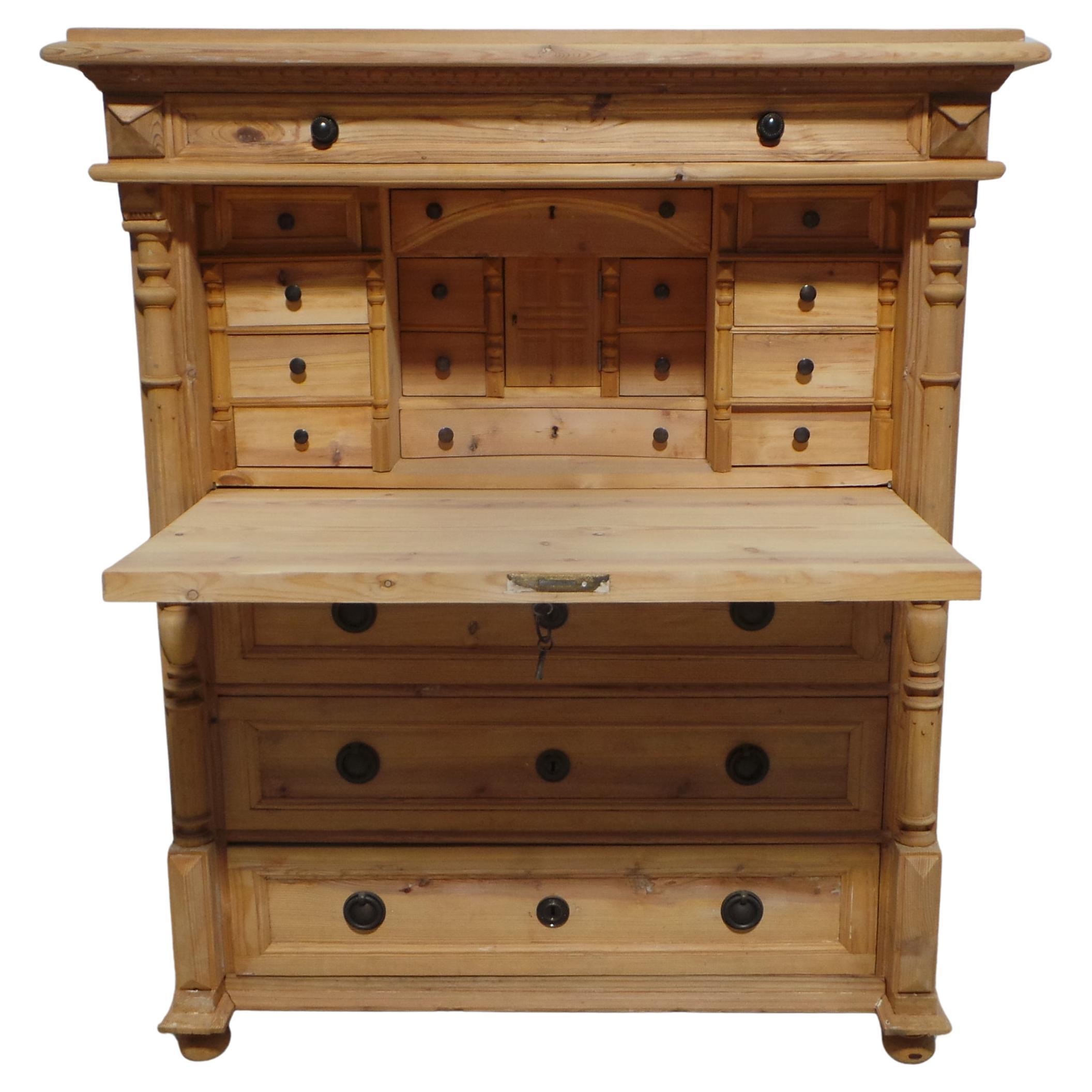 Swedish Gustavian Style Drop Front Desk For Sale