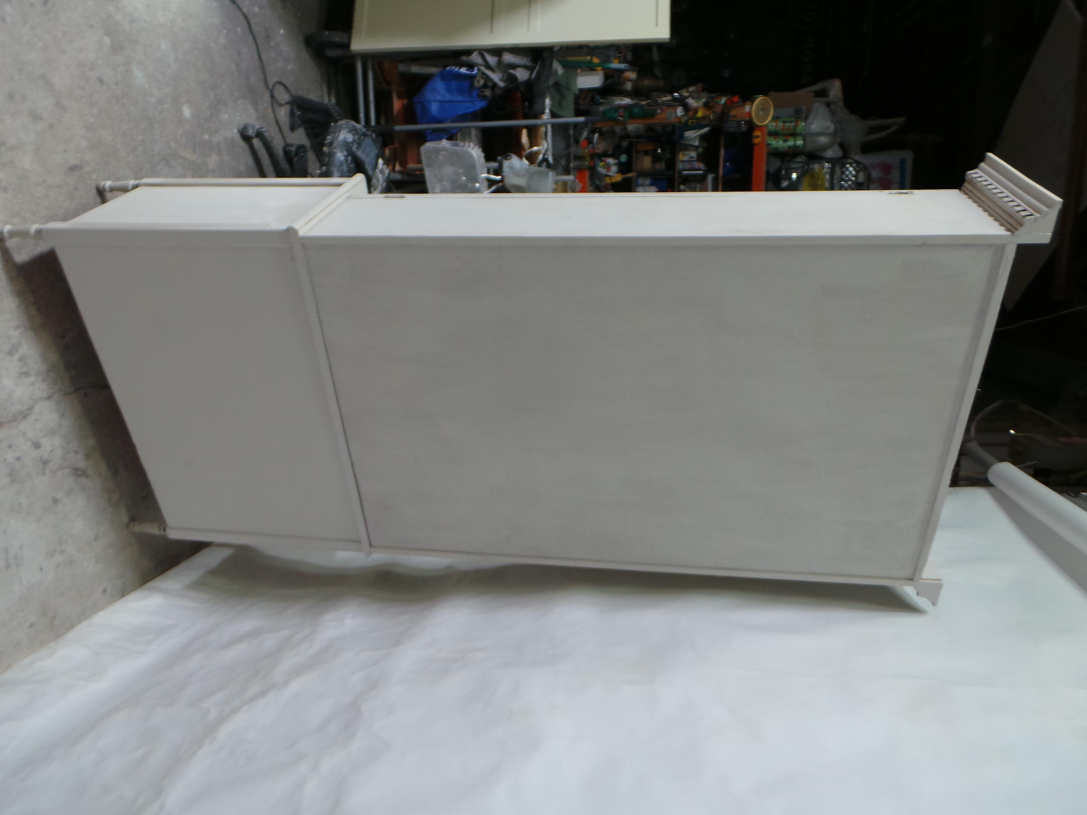 Swedish Gustavian Style Glass Top Cabinet 5