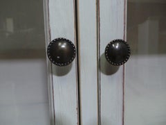 Swedish Gustavian Style Glass Top Cabinet