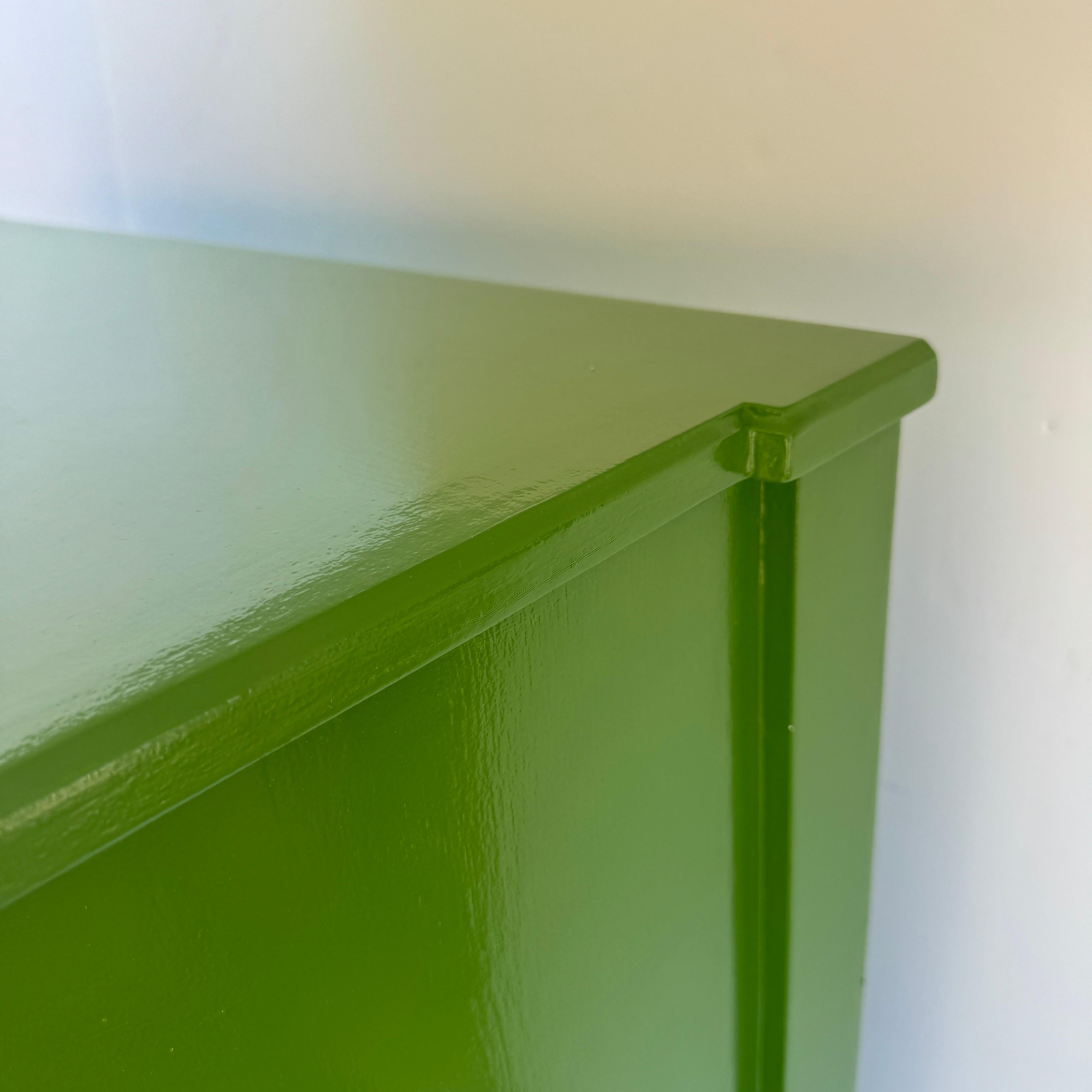 Swedish Gustavian Style Green Lacquered Chest of Drawers or Commode 3
