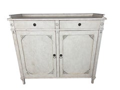 19th Century Swedish Gustavian Lime Washed Buffet / Server