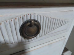 Swedish Gustavian Style Matching 3 Drawer Chest Of Drawers