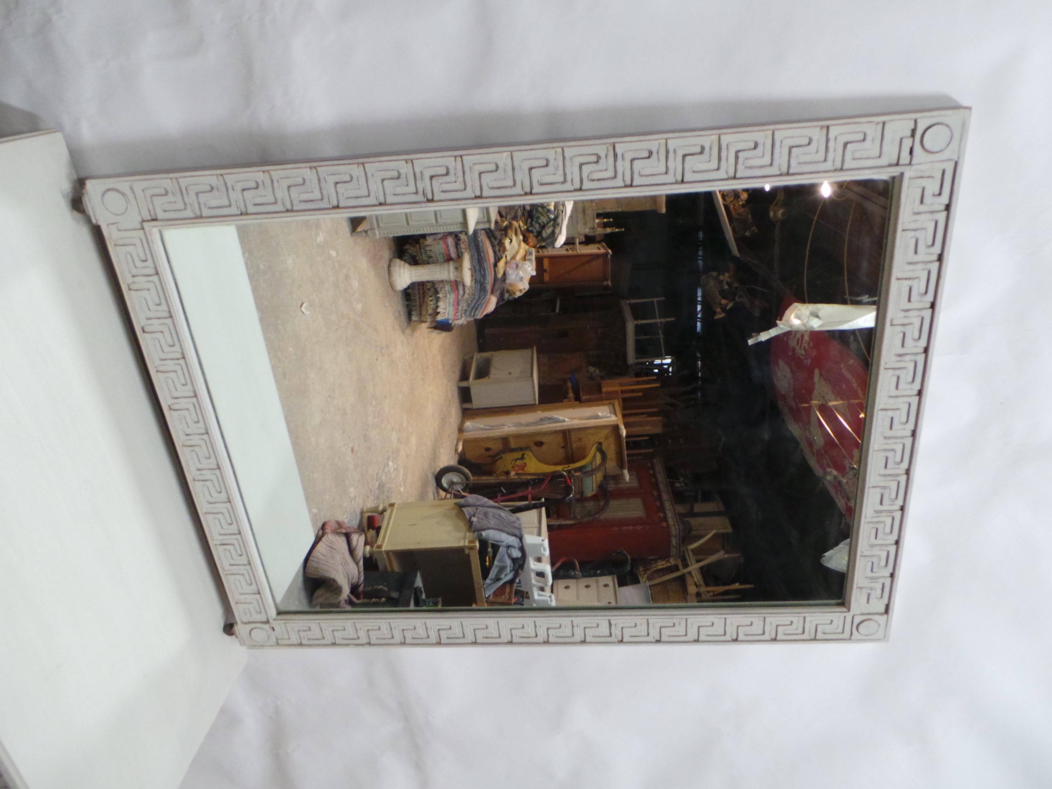 Swedish Gustavian Style Matching Mirror & Chest Of Drawers In Good Condition For Sale In Hollywood, FL
