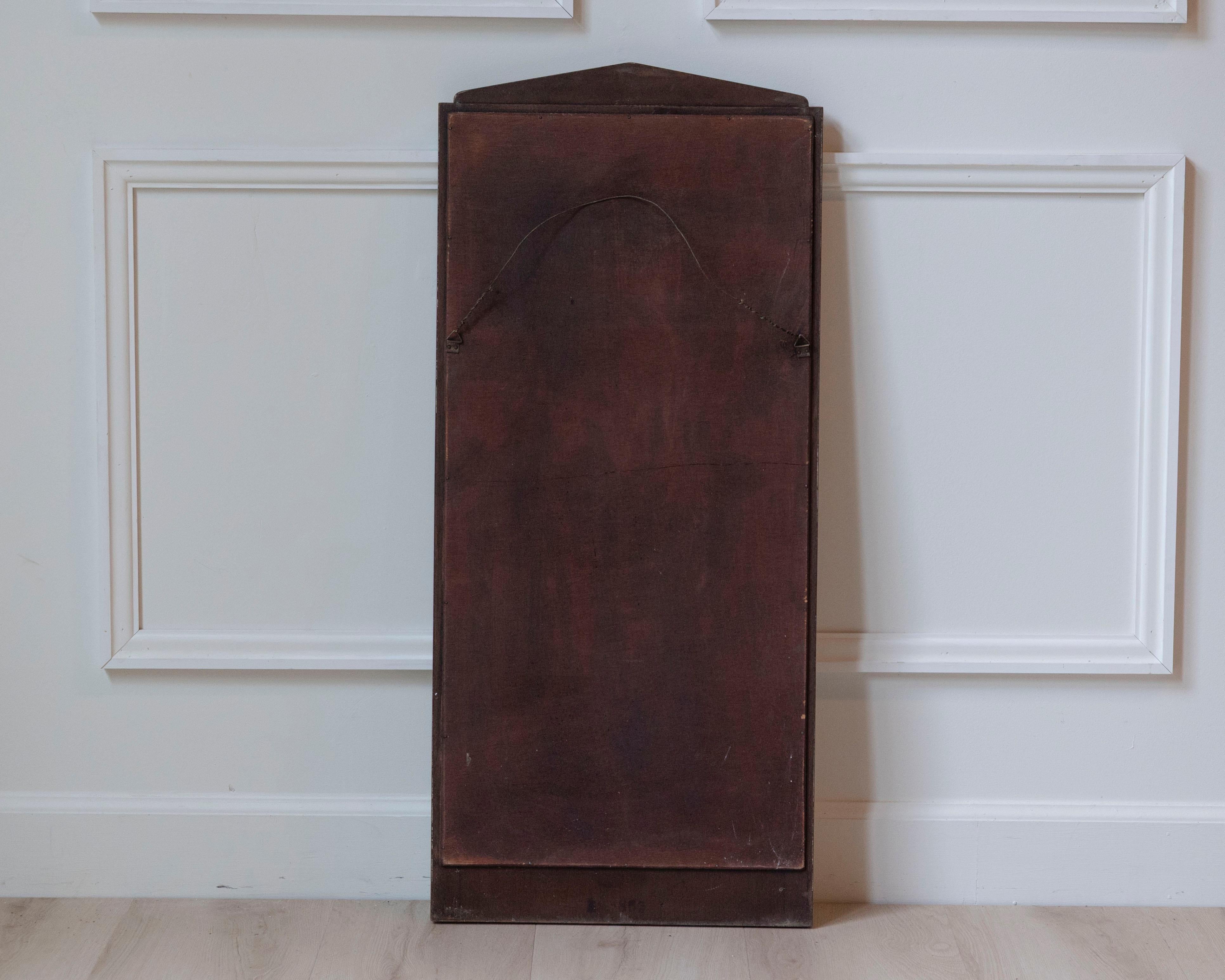 Swedish Gustavian Style Mirror in Light Sand Patina, circa 1920 For Sale 3