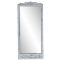 Swedish Gustavian Style Mirror in Light Sand Patina, circa 1920