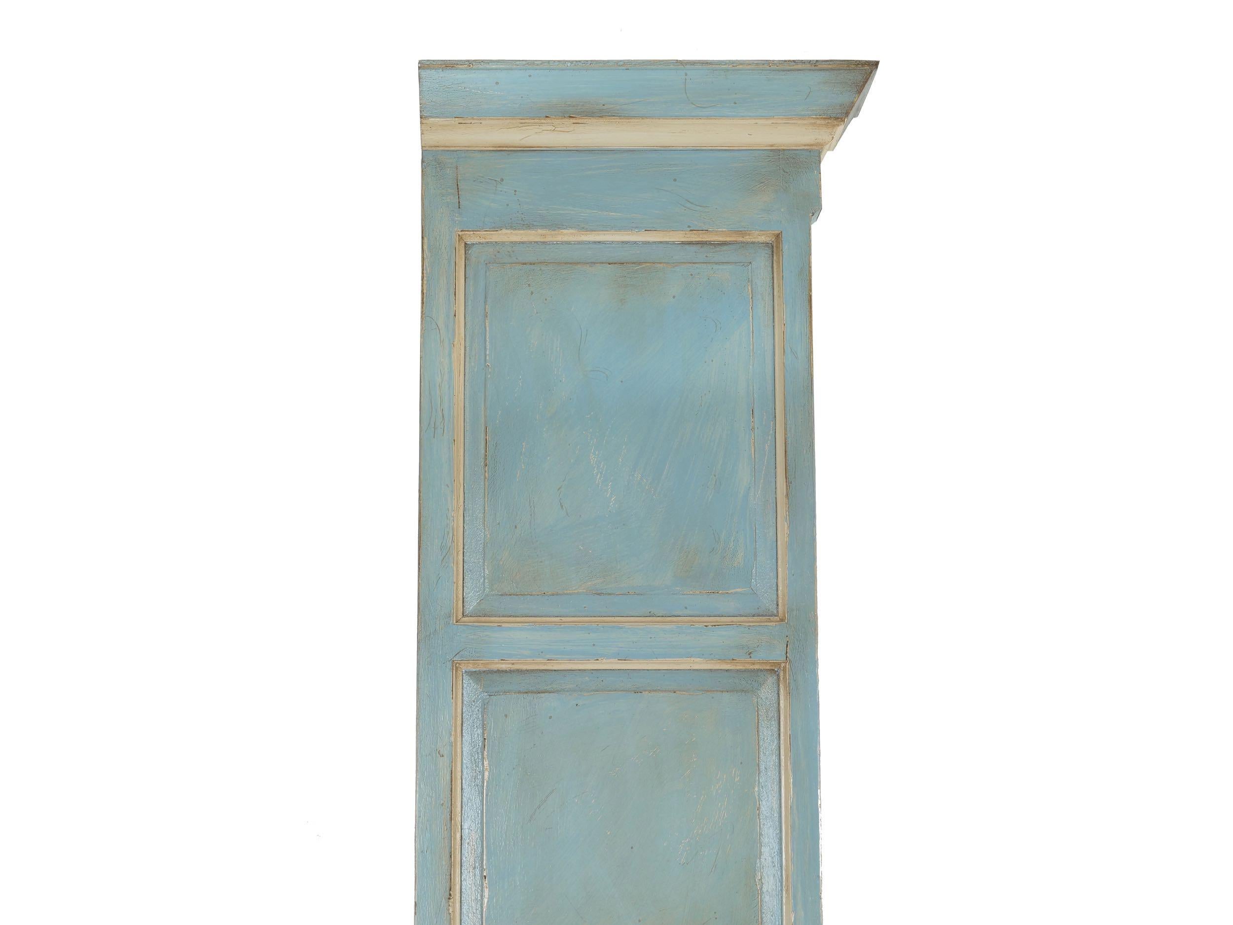 Swedish Gustavian Style Painted Bookshelf Cabinet Bookcase by Lillian August 9