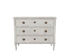 Swedish Gustavian Style Painted Chest of Drawers, Circa 1840