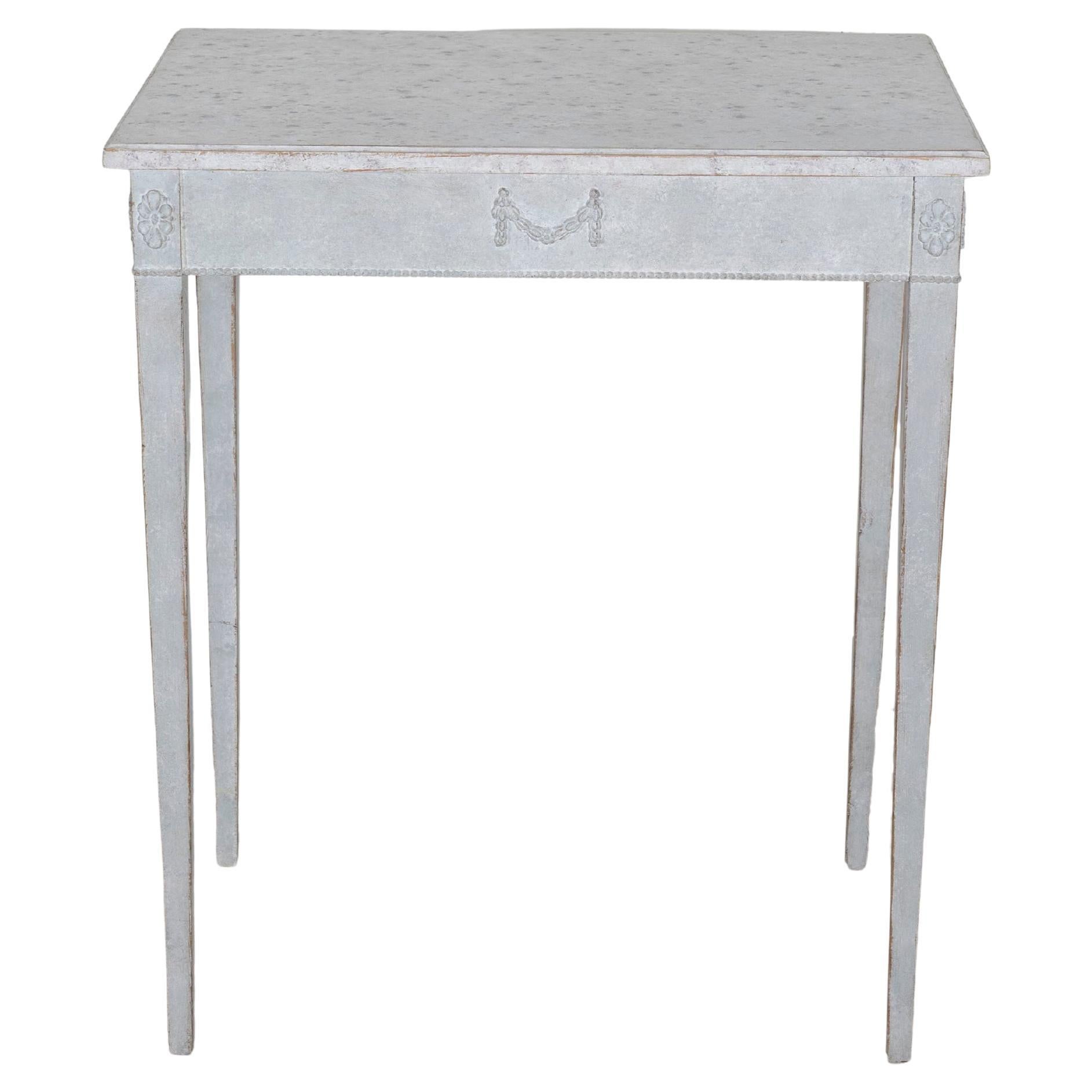 Tavolo da console svedese dipinto in stile gustaviano, CIRCA 1880