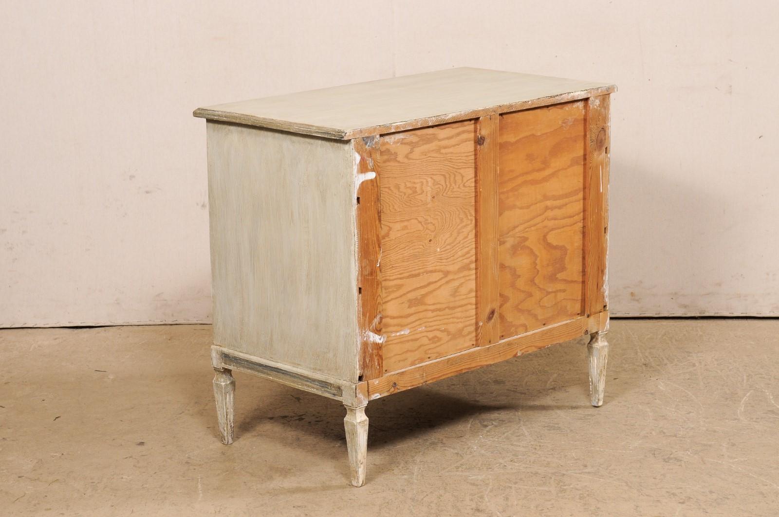Swedish Gustavian Style Painted Wood Chest 4