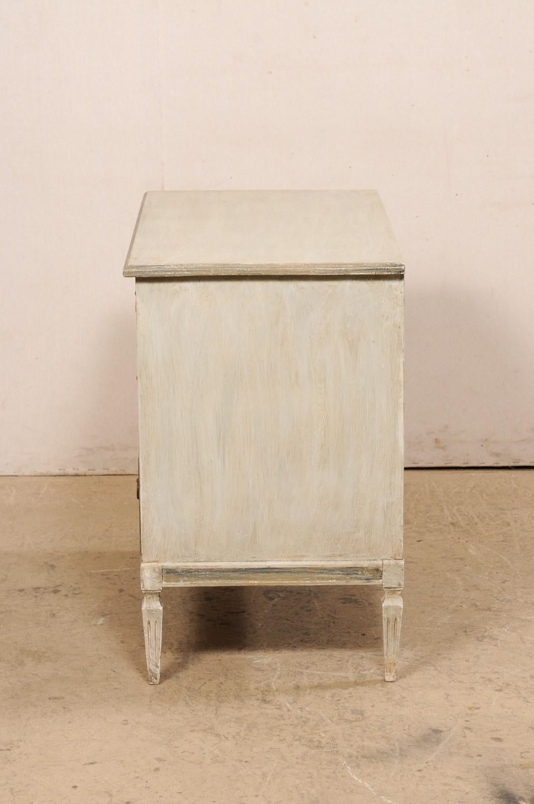 Swedish Gustavian Style Painted Wood Chest 5