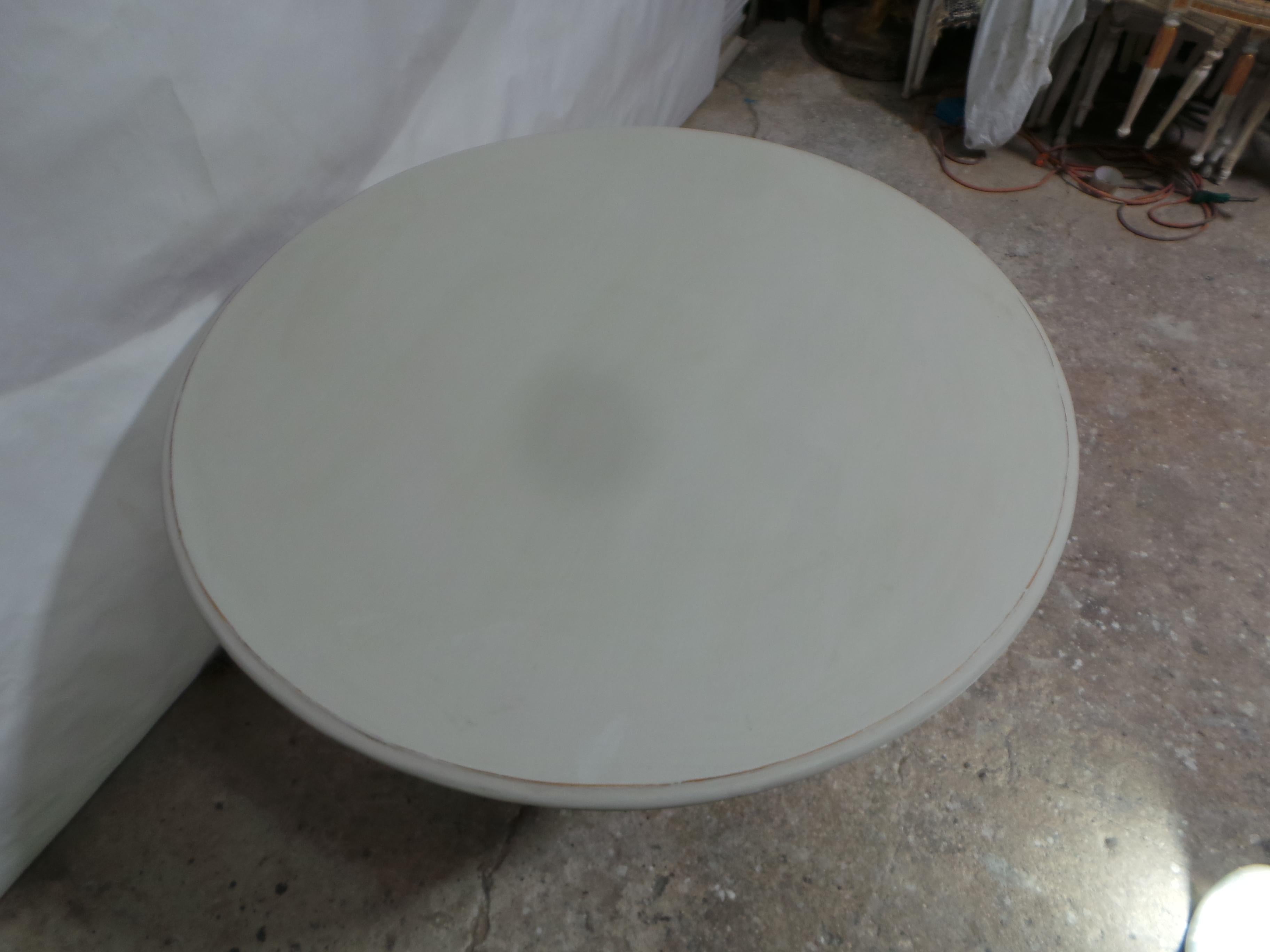 Mid-20th Century Swedish Gustavian Style Pedestal Table For Sale