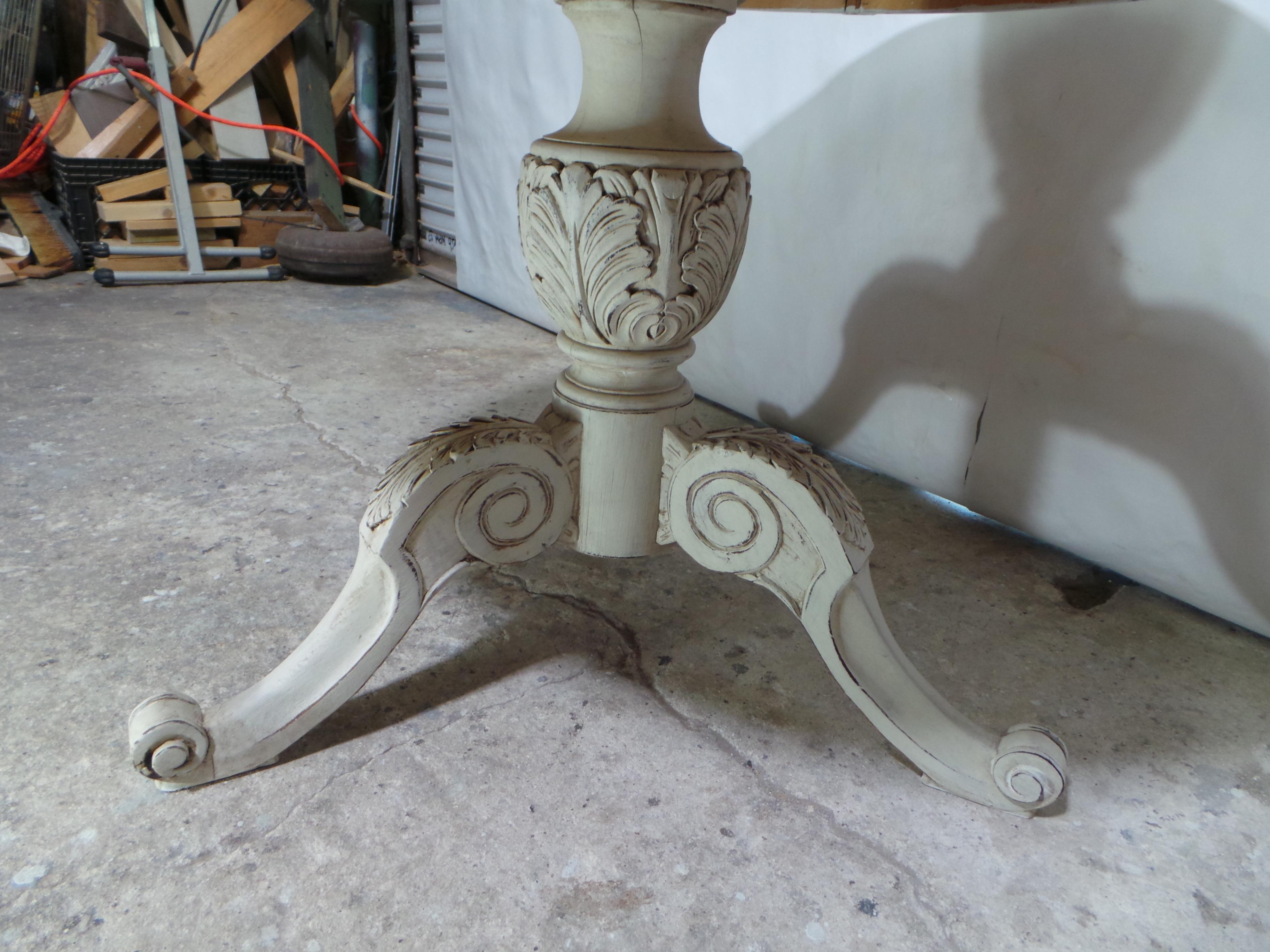 Swedish Gustavian Style Pedestal Table For Sale 1