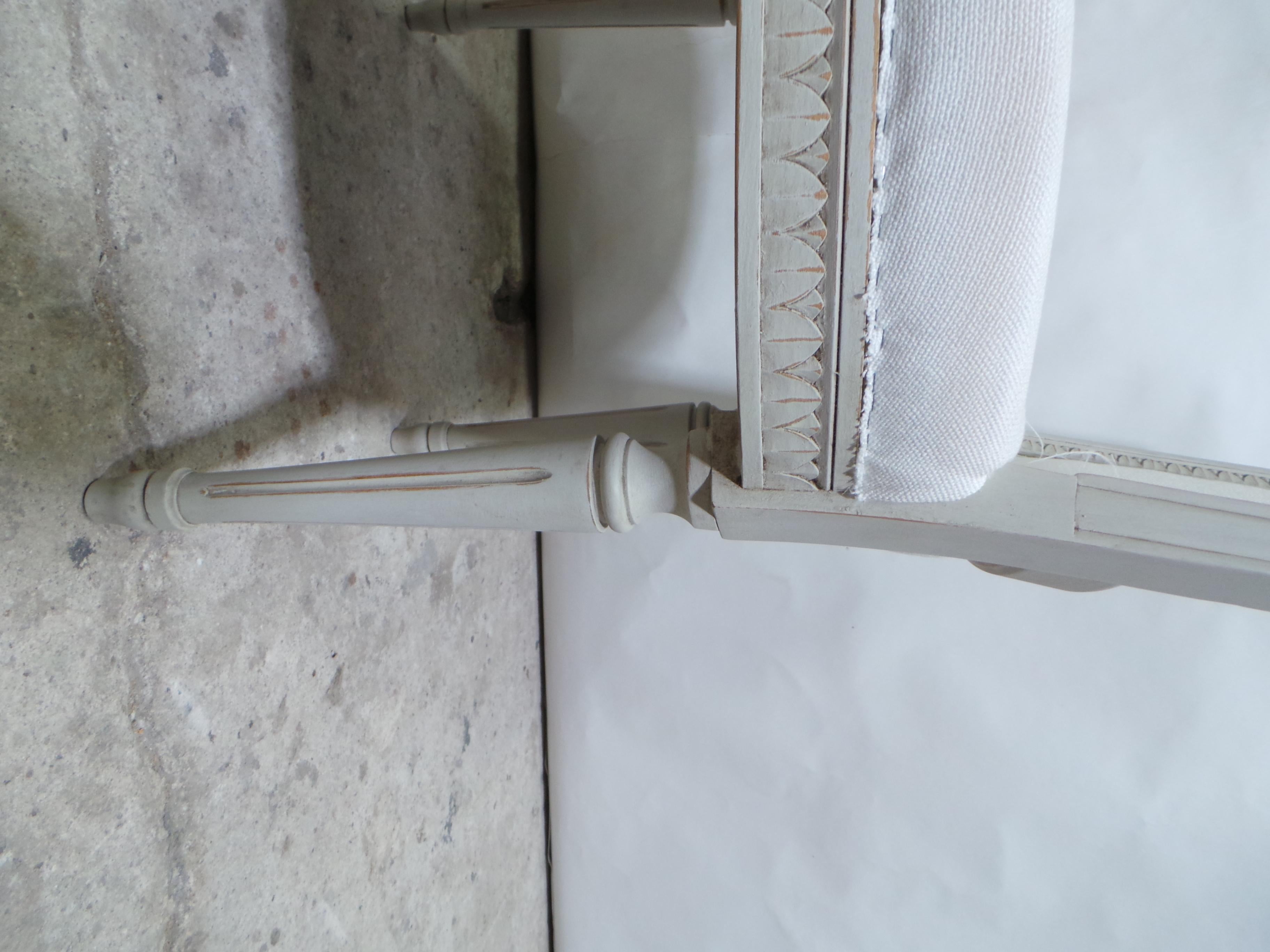 Chaises d'appoint suédoises de style gustavien 8 en vente 1