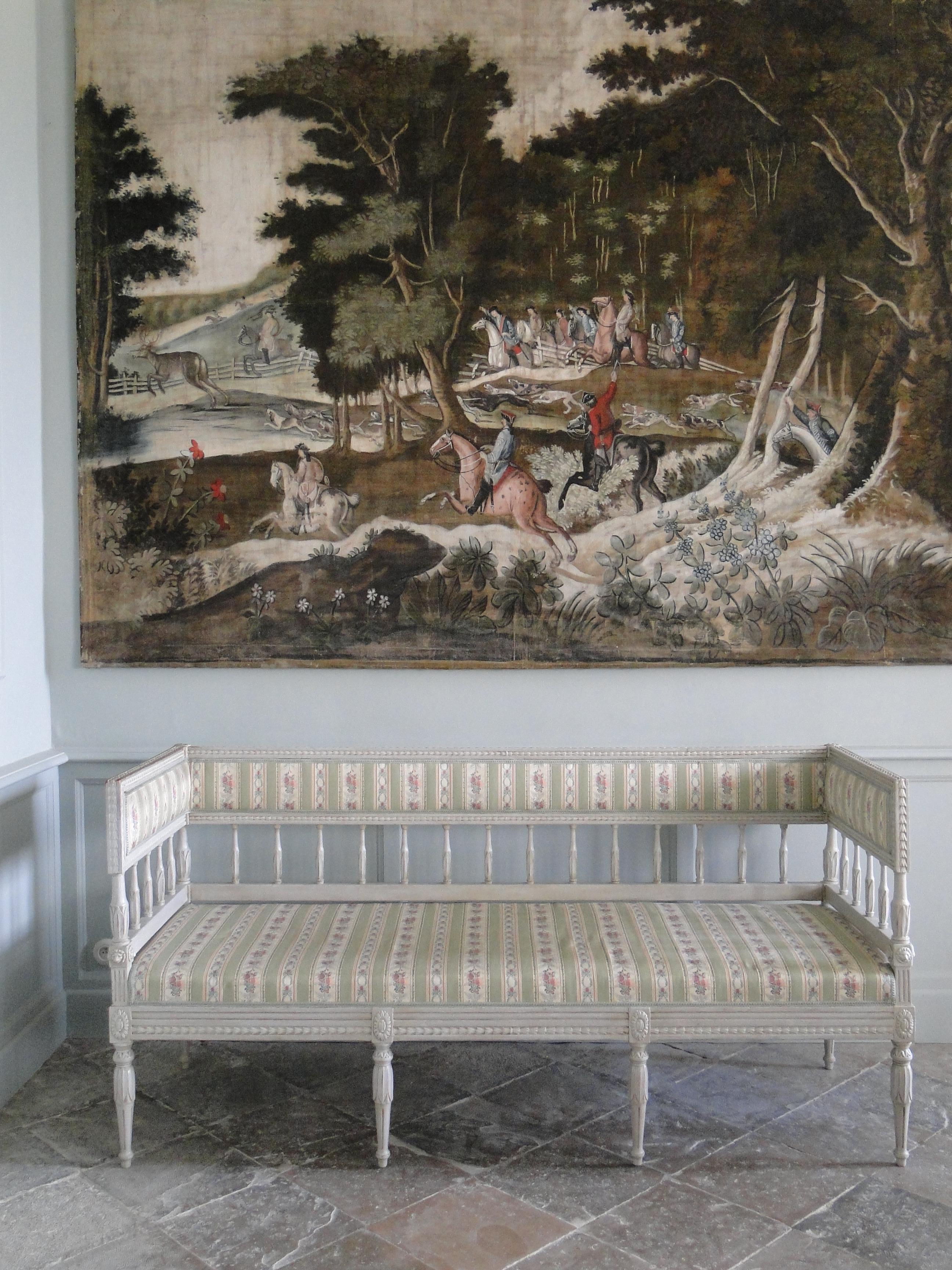 Swedish, Gustavian Style Sofa, 19th Century For Sale 11