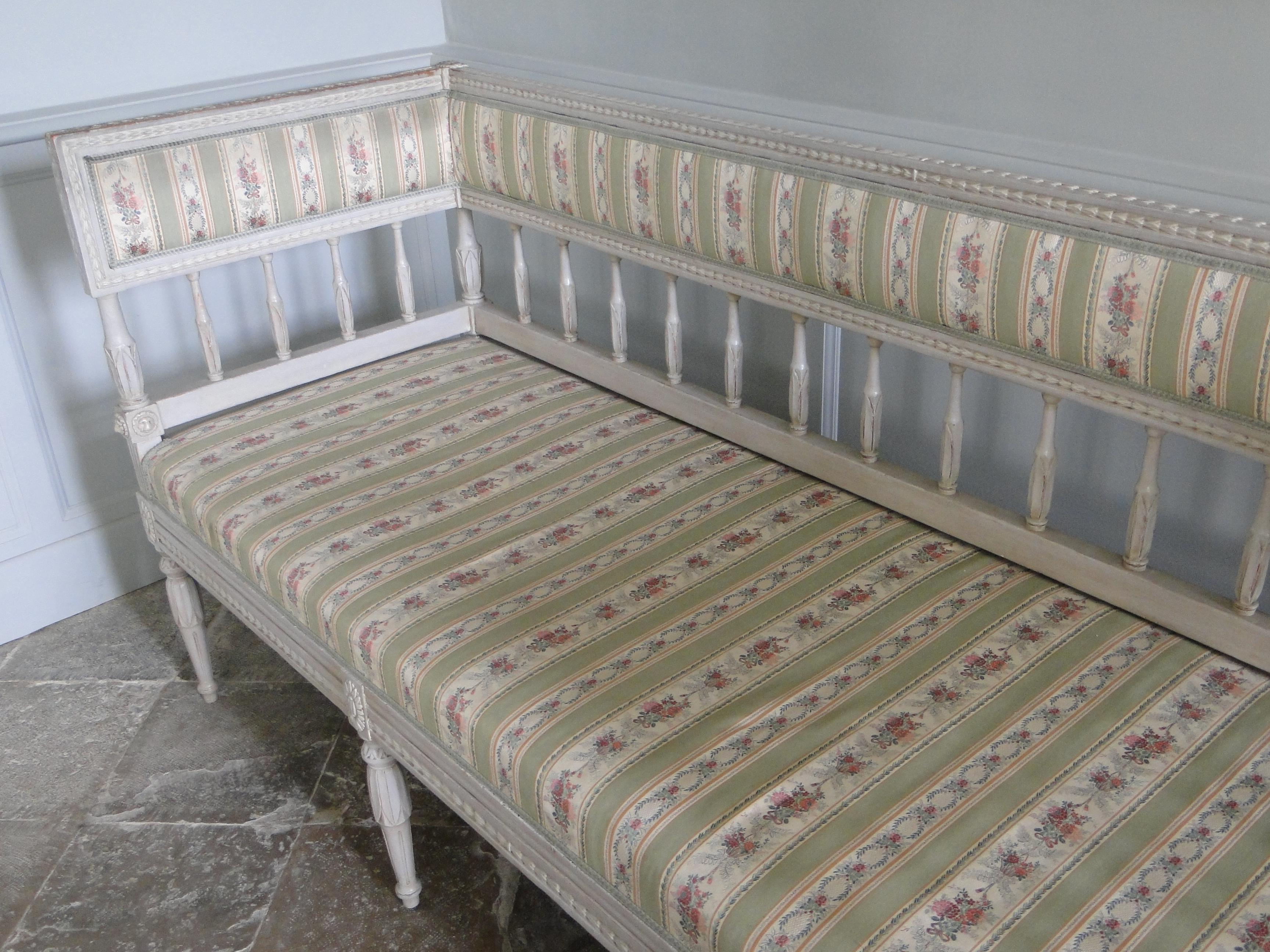 Swedish, Gustavian Style Sofa, 19th Century For Sale 12