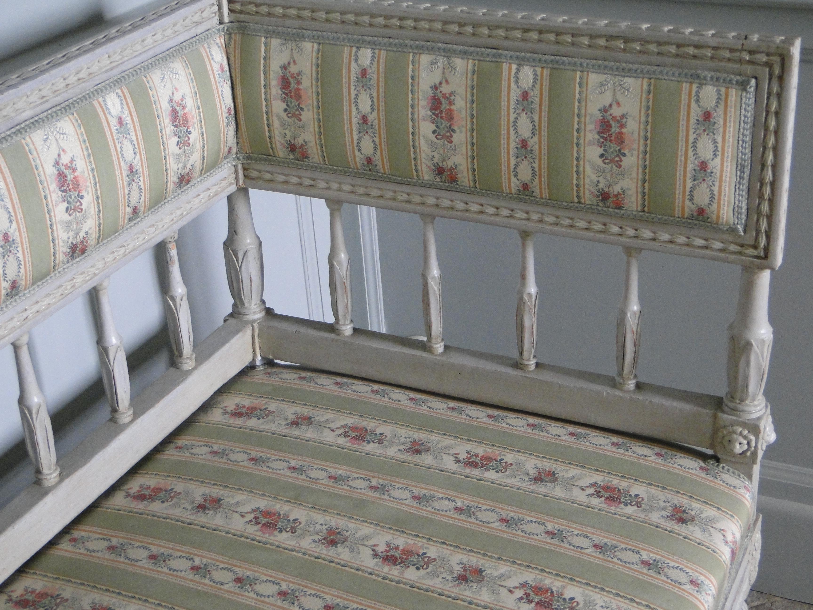 Swedish, Gustavian Style Sofa, 19th Century For Sale 1
