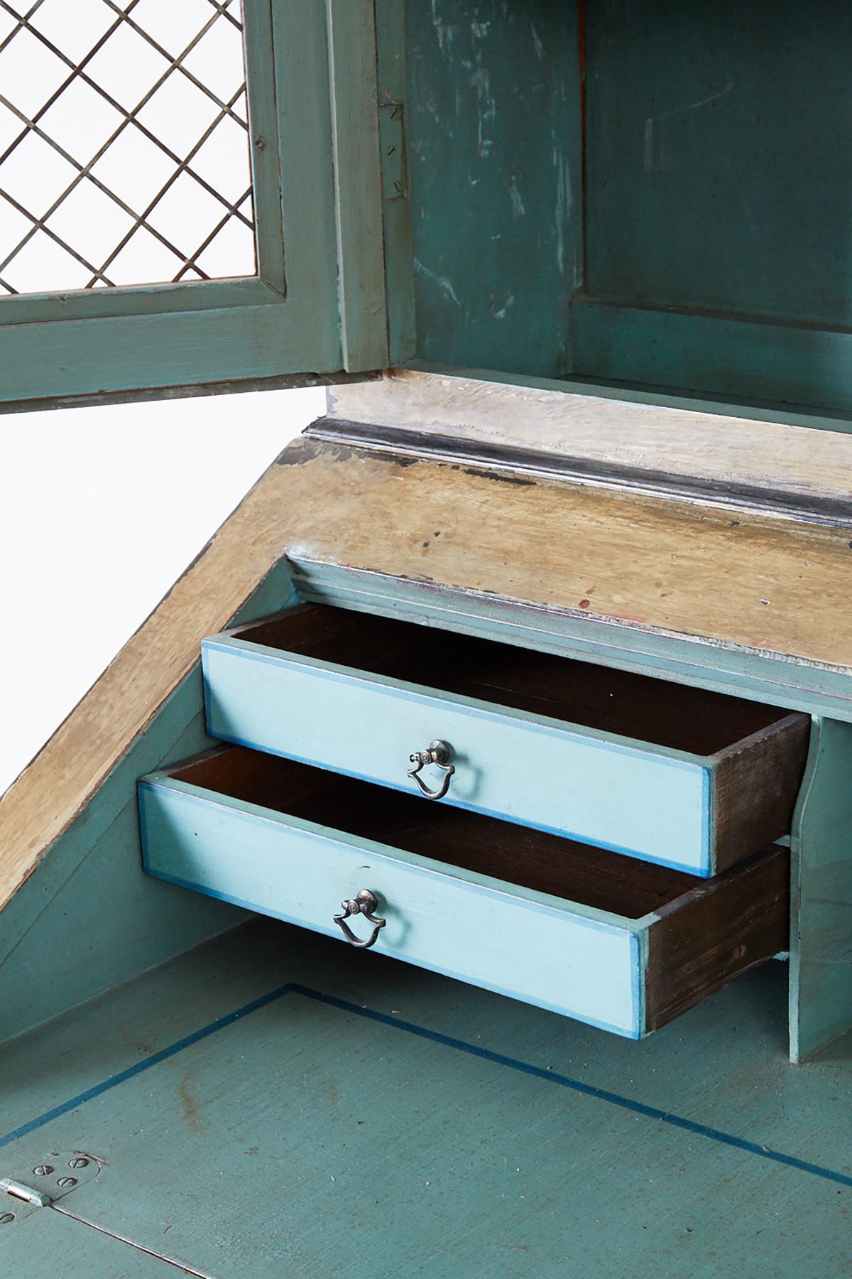 Swedish Gustavian Style Two-Part Secretaire Bookcase 7