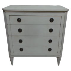 Swedish Gustavian Style Unique 4 Drawer Chest Of Drawers