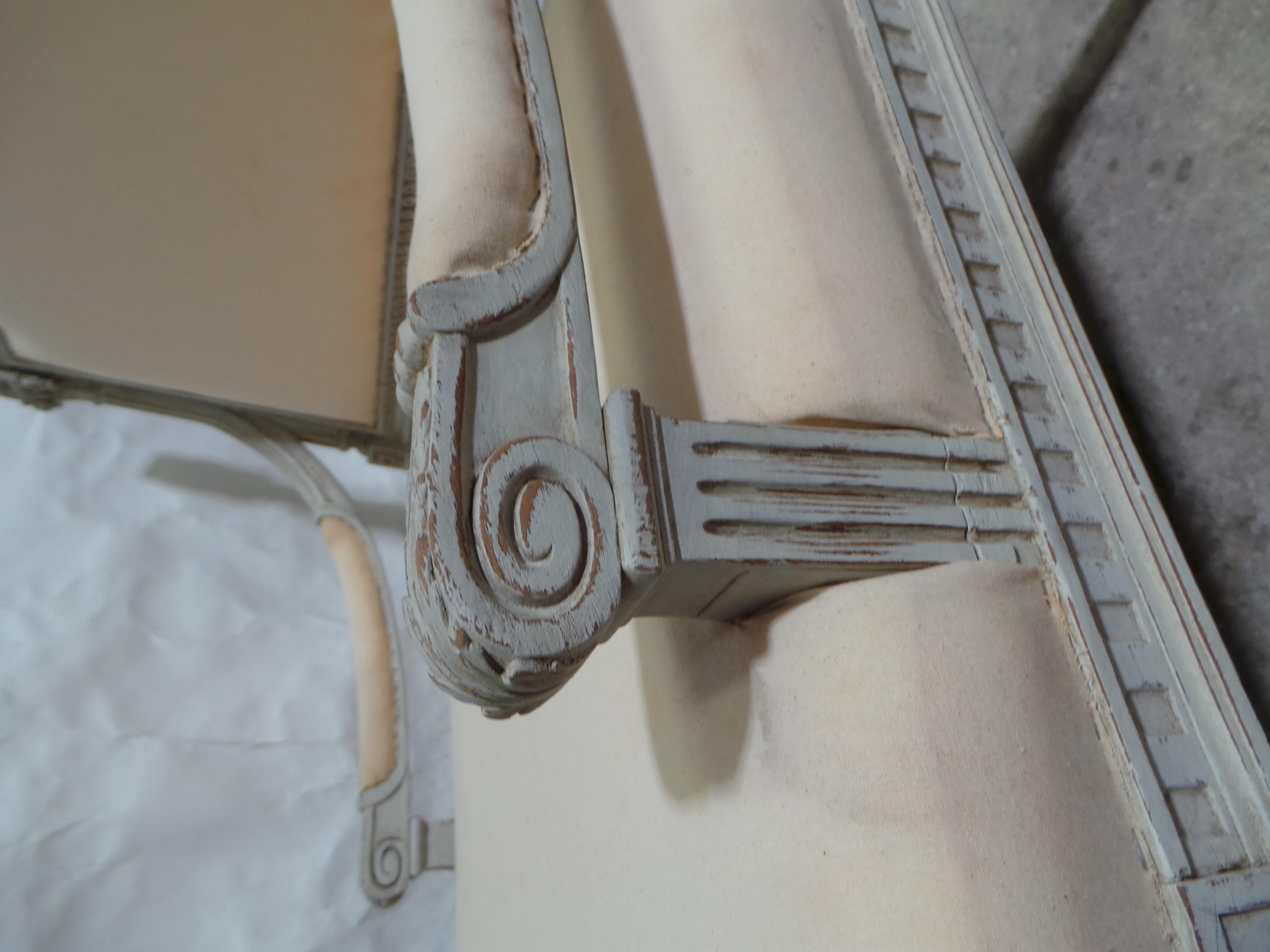 Sedia a bracci svedese in stile gustaviano in vendita 6