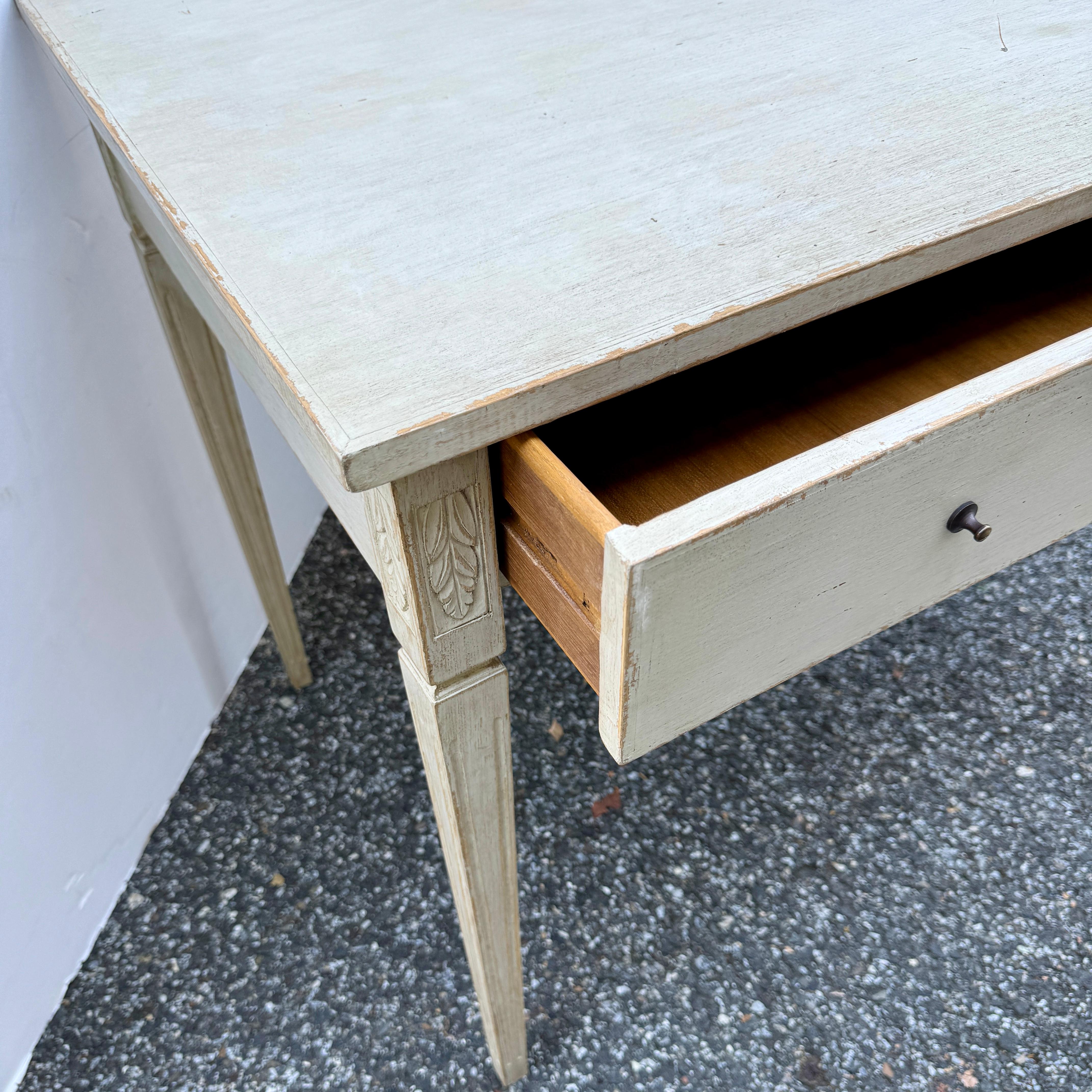 Schwedischer Schreibtisch im Gustavianischen Stil mit Schublade 6