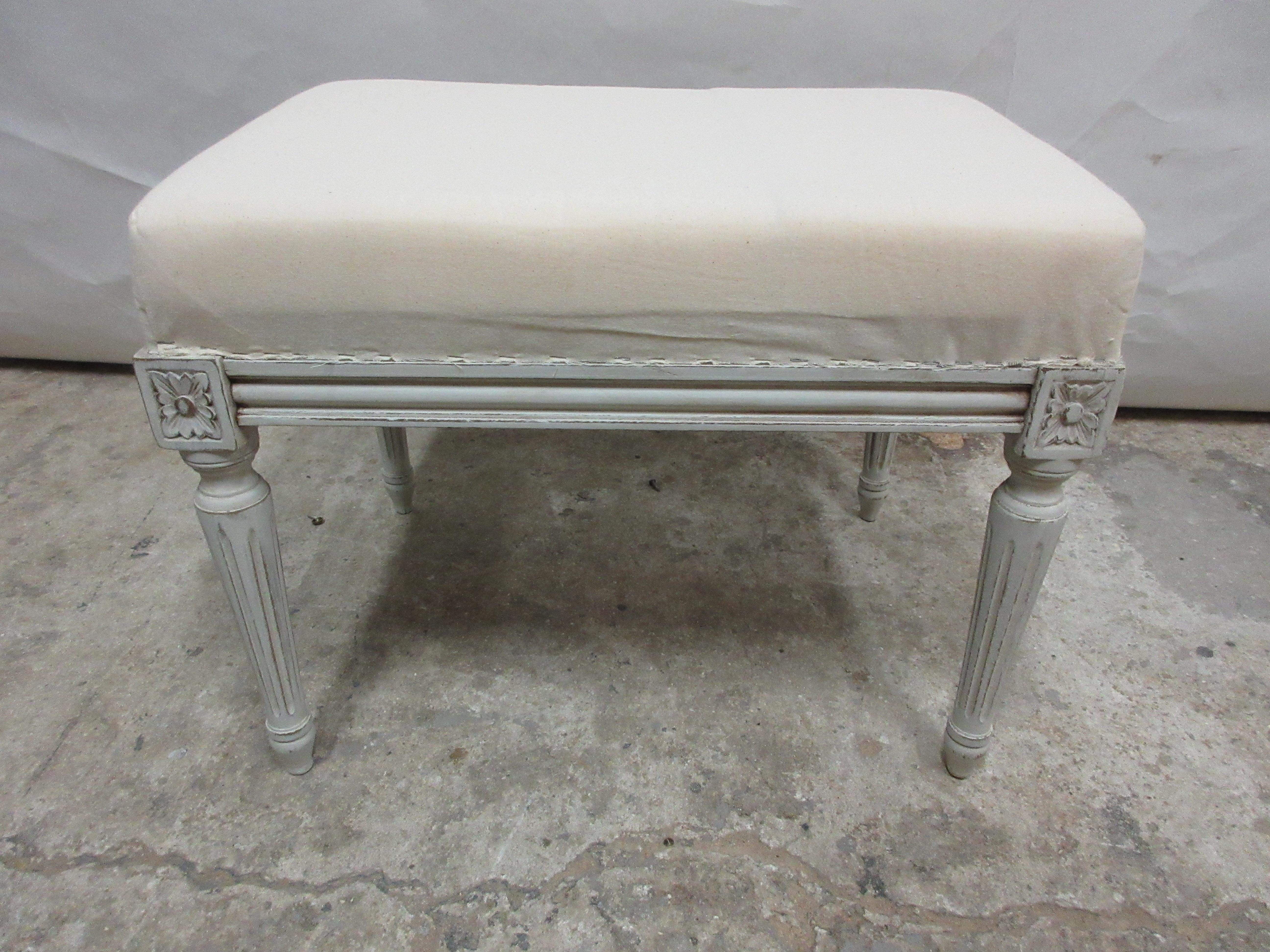 Swedish Gustavian Taburett In Good Condition In Hollywood, FL