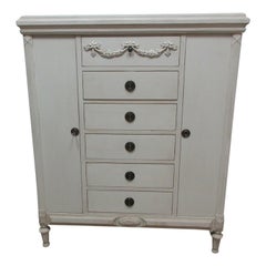 Swedish Gustavian Tall Chest Cabinet