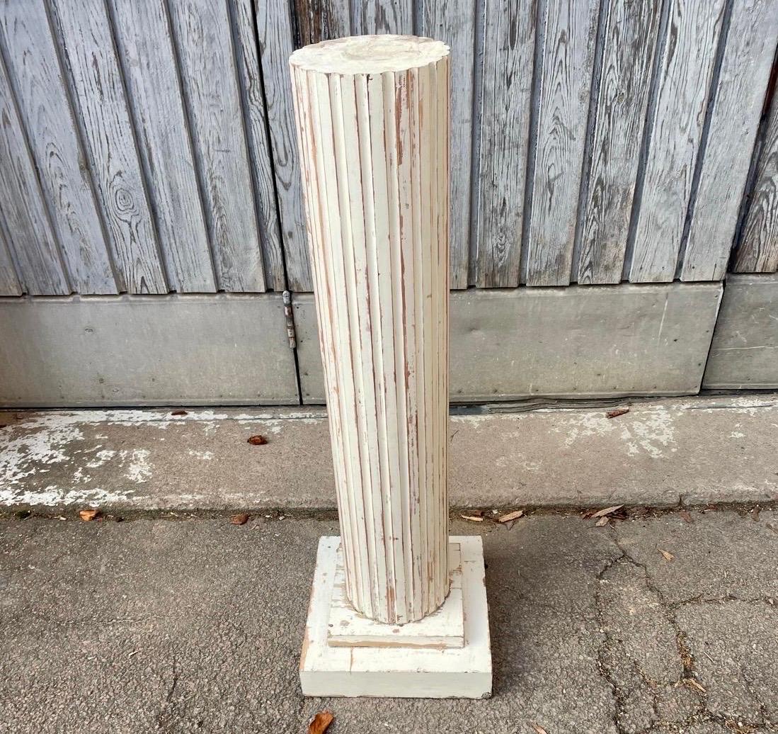 Gustaviano Colonna svedese gustaviana alta dipinta in Wood in vendita