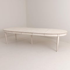 Swedish Gustavian Three-Leaf Extension Table