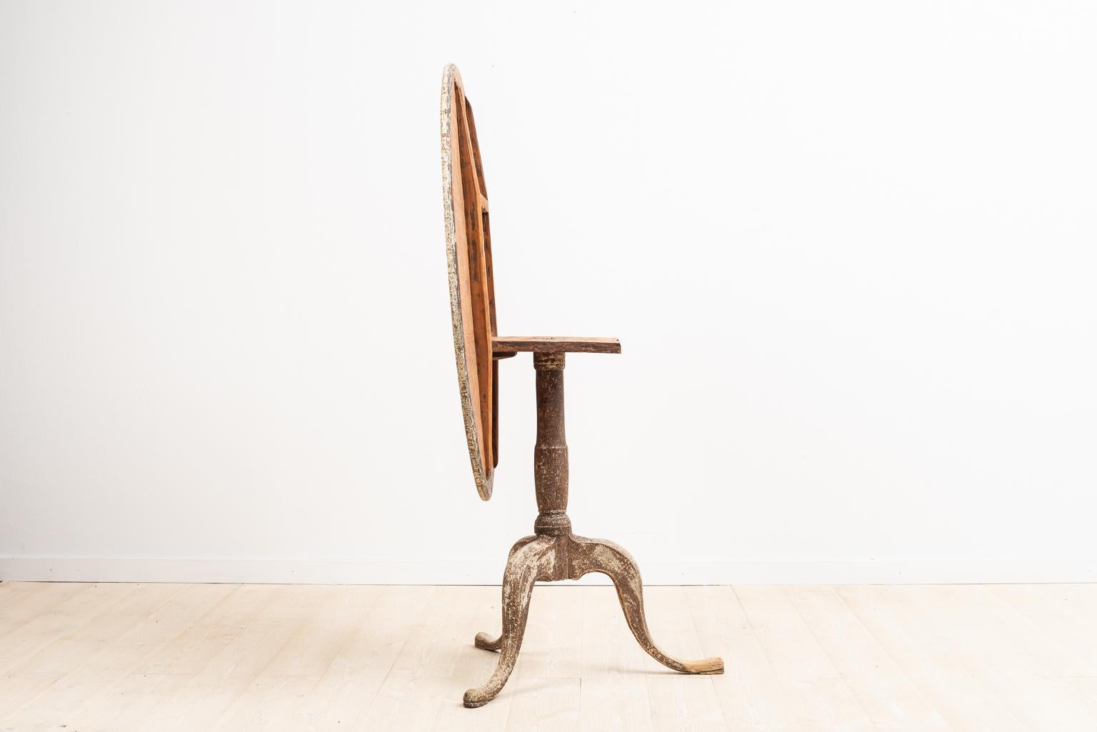 18th Century Swedish Gustavian Tilt-Top Table from the 1780s