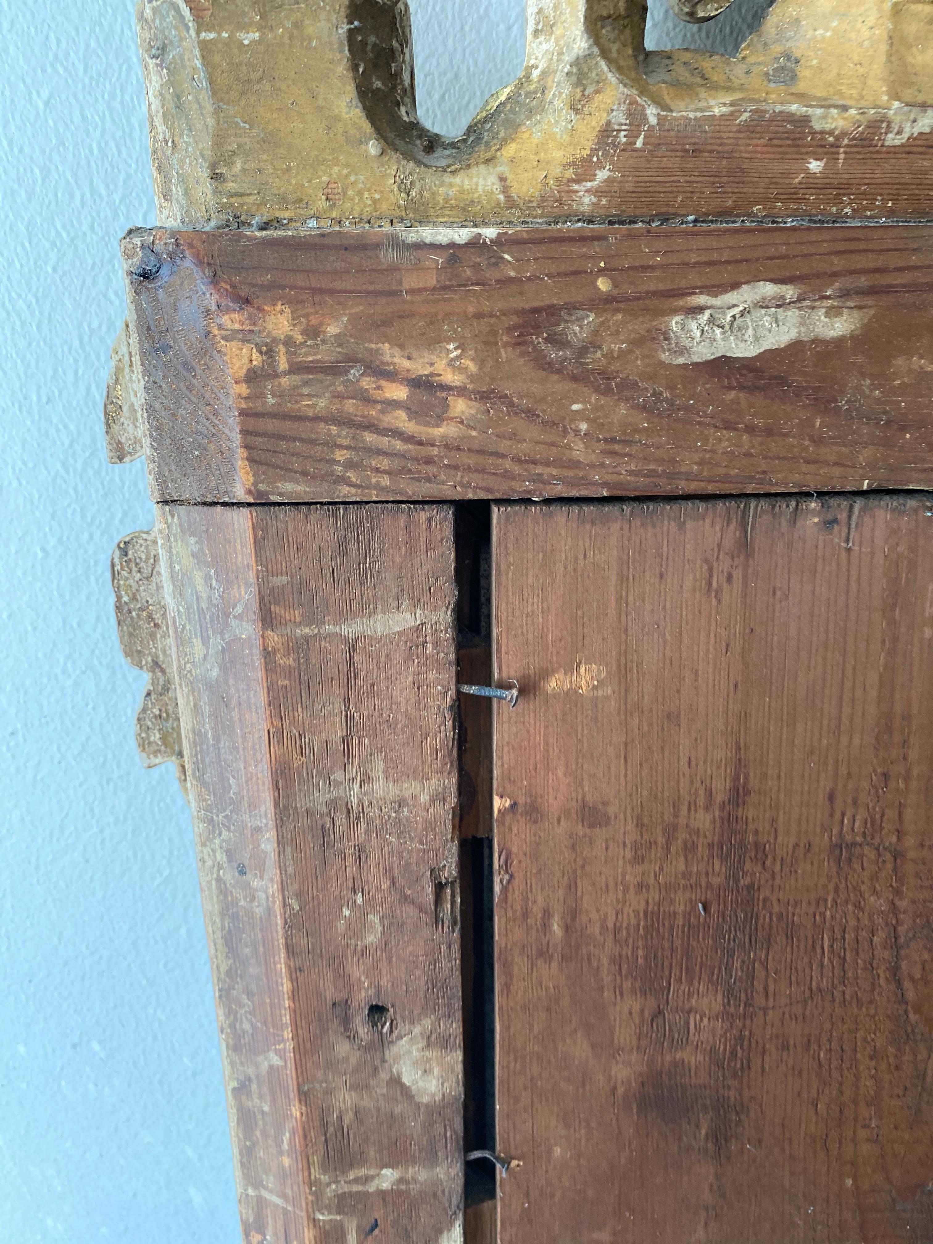 Scones murales Gustavian suédoises à deux lumières en bois doré en vente 10
