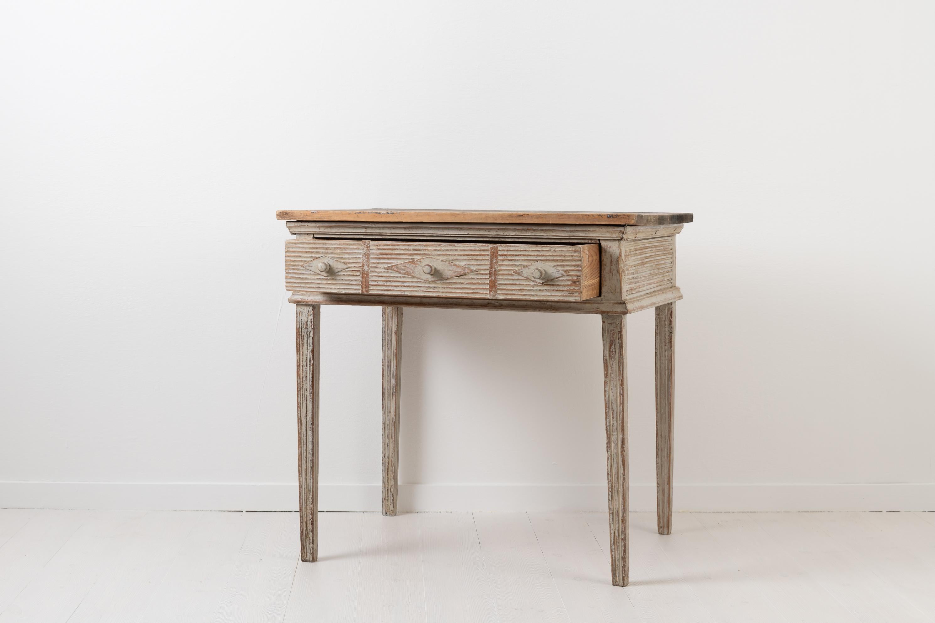 Pine Swedish Gustavian Wall Table from 1790