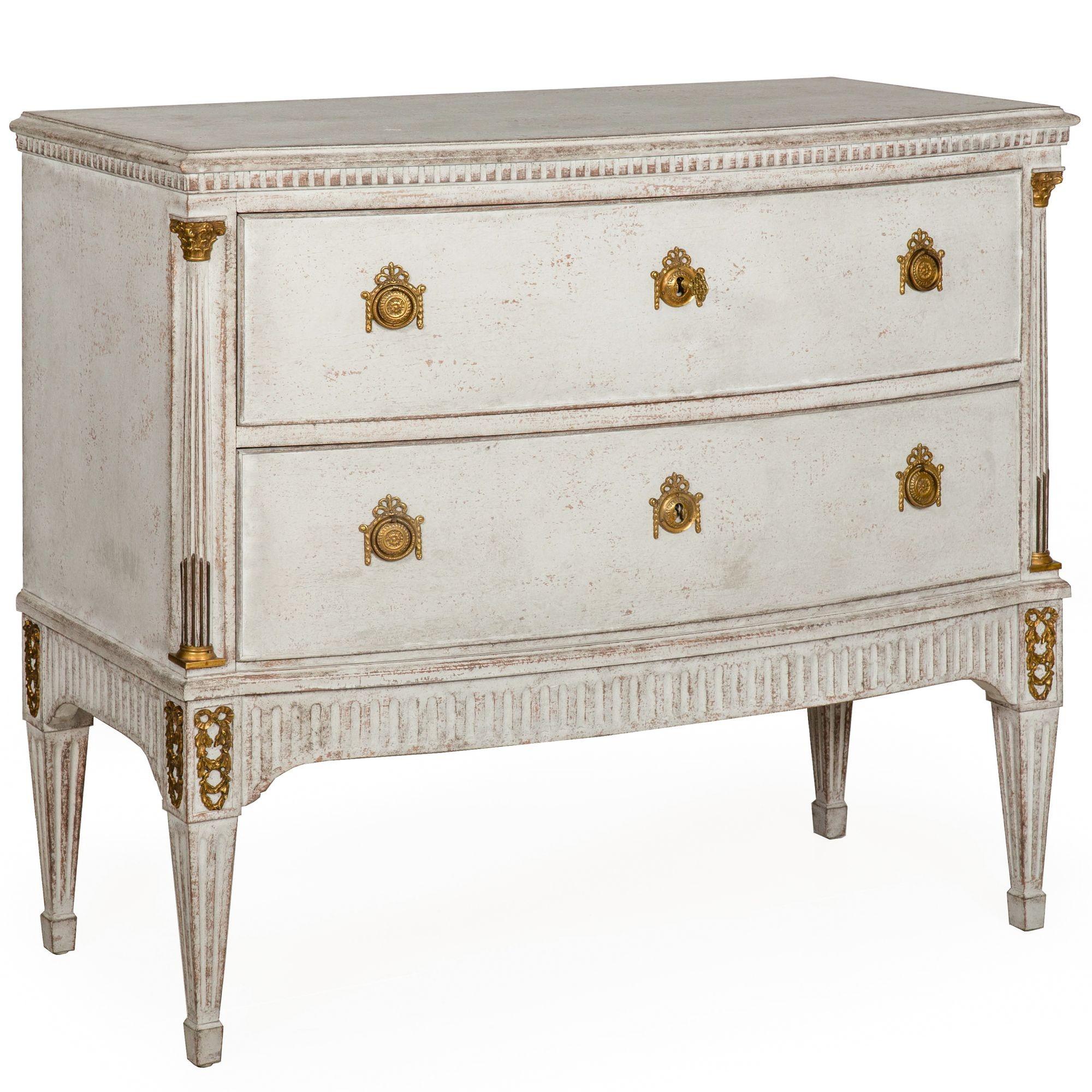 SWEDISH GUSTAVIAN-STYLE PAINTED CHEST OF DRAWERS
Northern European, 20th Century

39 1/4